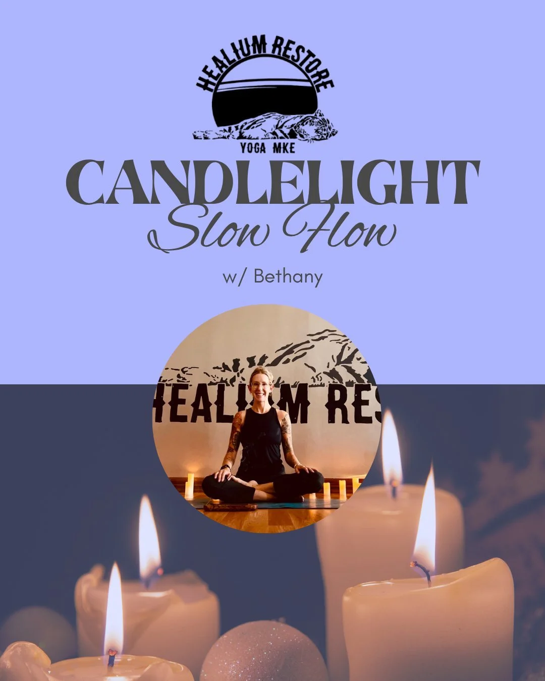Mark Your Calendars: 4/24 Candlelight Slow Flow** 🕯

Slow down. Soften. Breathe.

Join us for a gently paced, mindful flow designed to reconnect you to your body and breath. Practiced by candlelight, this class creates a calm, grounding space&mdash;