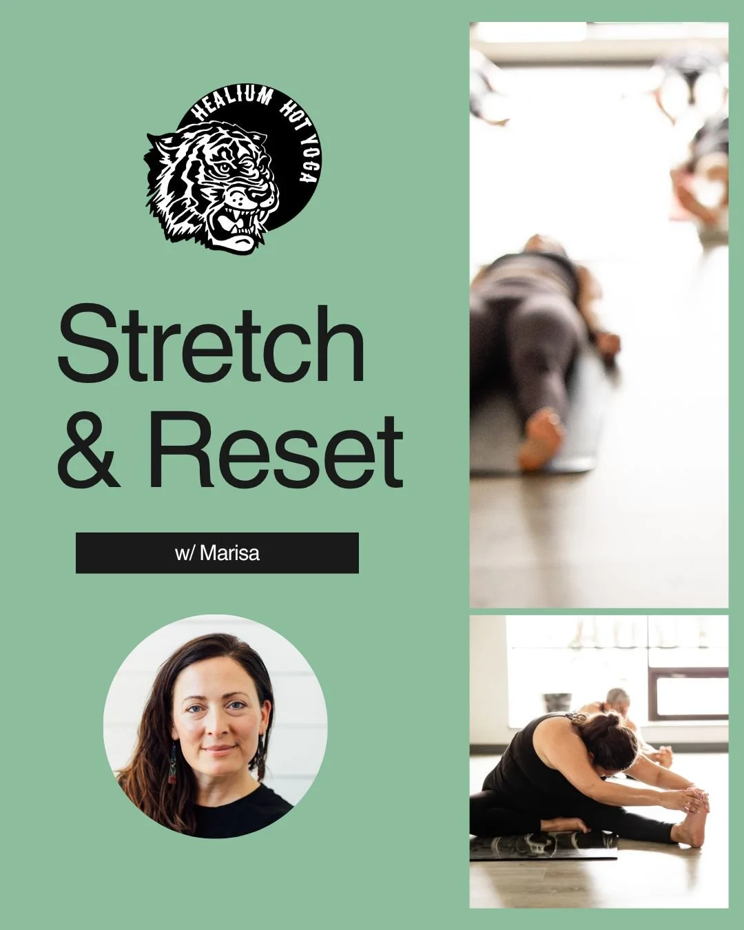 Stretch, breathe, reset - Your Friday plans just got better.

Join Marisa for a gently heated stretch + reset to close out your week. slow it down, open it up, and walk out feeling like a new human.

🗓 THIS Friday, April 17th
⏰ 5:30&ndash;6:30pm
📍 