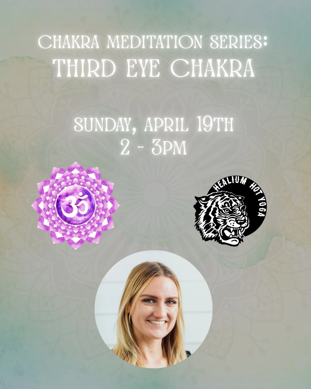 Tap into your intuition 🔮

Join Sarina for our Chakra Meditation Series, focusing on the Third Eye Chakra. This practice is designed to help you slow down, turn inward, and deepen your connection to inner clarity and insight.

🗓 THIS Sunday, April 