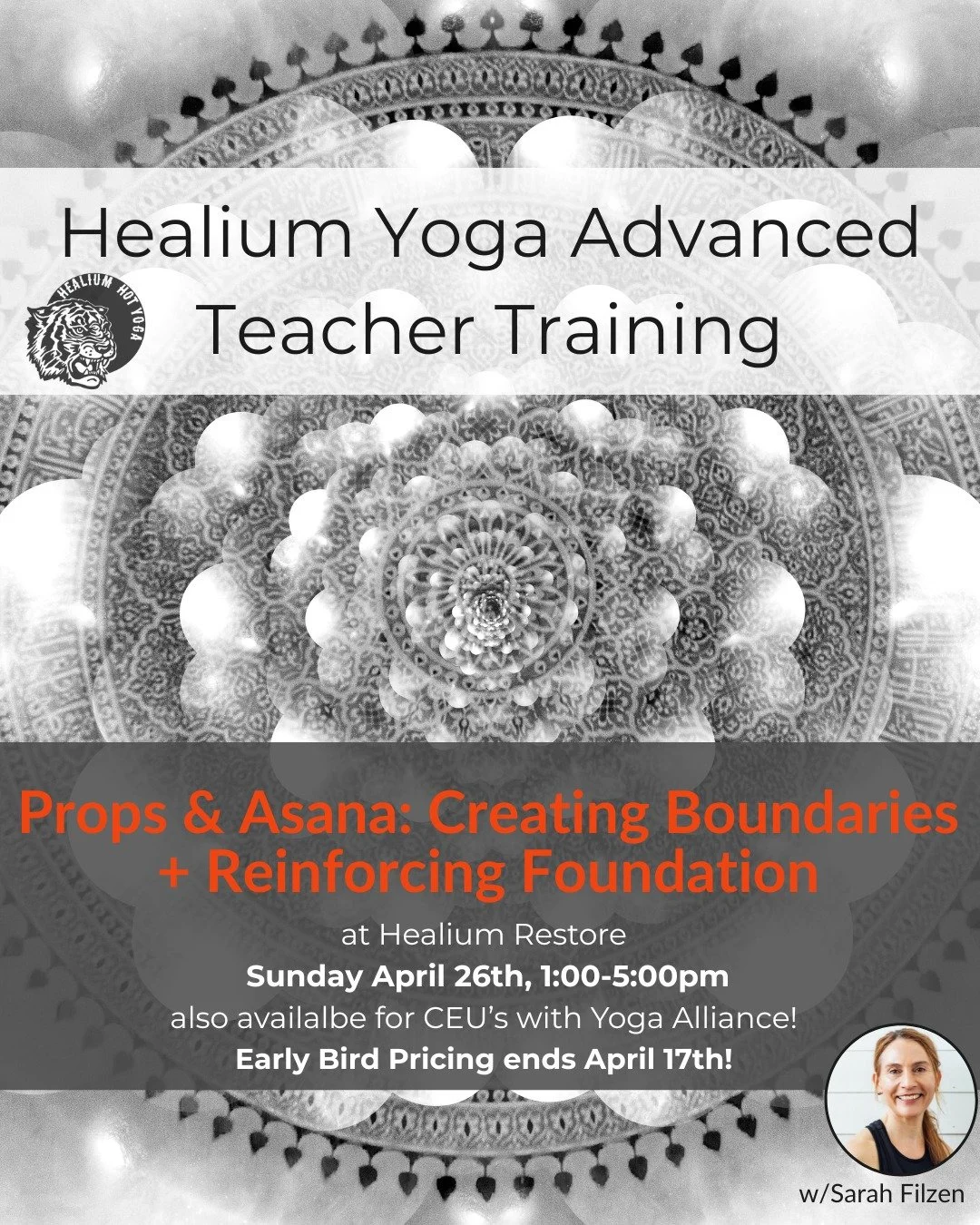 Props &amp; Asana: Creating Boundaries + Reinforcing Foundation
Early bird pricing ends April 17th

Join Sarah Filzen, eRYT 500, on Sunday April 26th from 1:00-5:00pm at Healium Restore for Props and Asana: Creating Boundaries and Reinforcing Foundat