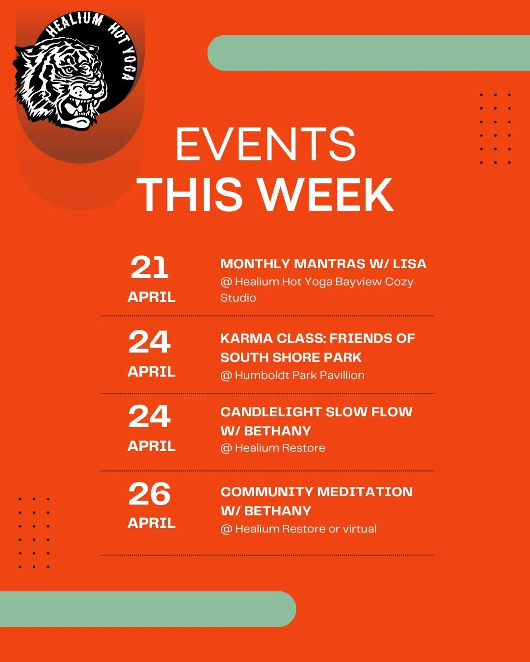 Check out what's happening in the Healium Universe this week! Learn more at www.healiumhotyoga.com.

 #healiumeverywhere #healiumrestore #healiumytt #hhywa #healiumtrain #milwaukeeyoga #healiumhotyoga