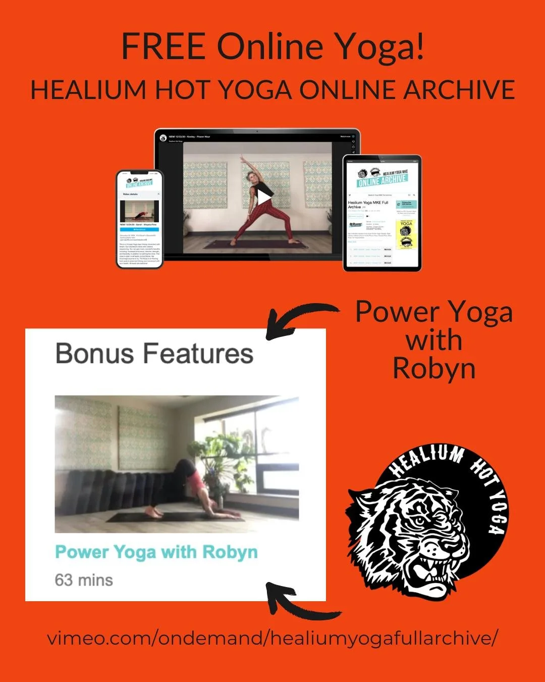 FREE Power Hour

It&rsquo;s Earth Day this week so please enjoy an hour of FREE Power Yoga with Robyn recorded on Earth Day, April 22nd, 2020. 

No code, no membership. Just a digital device, you and your mat (plus maybe a space heater, some pillows 