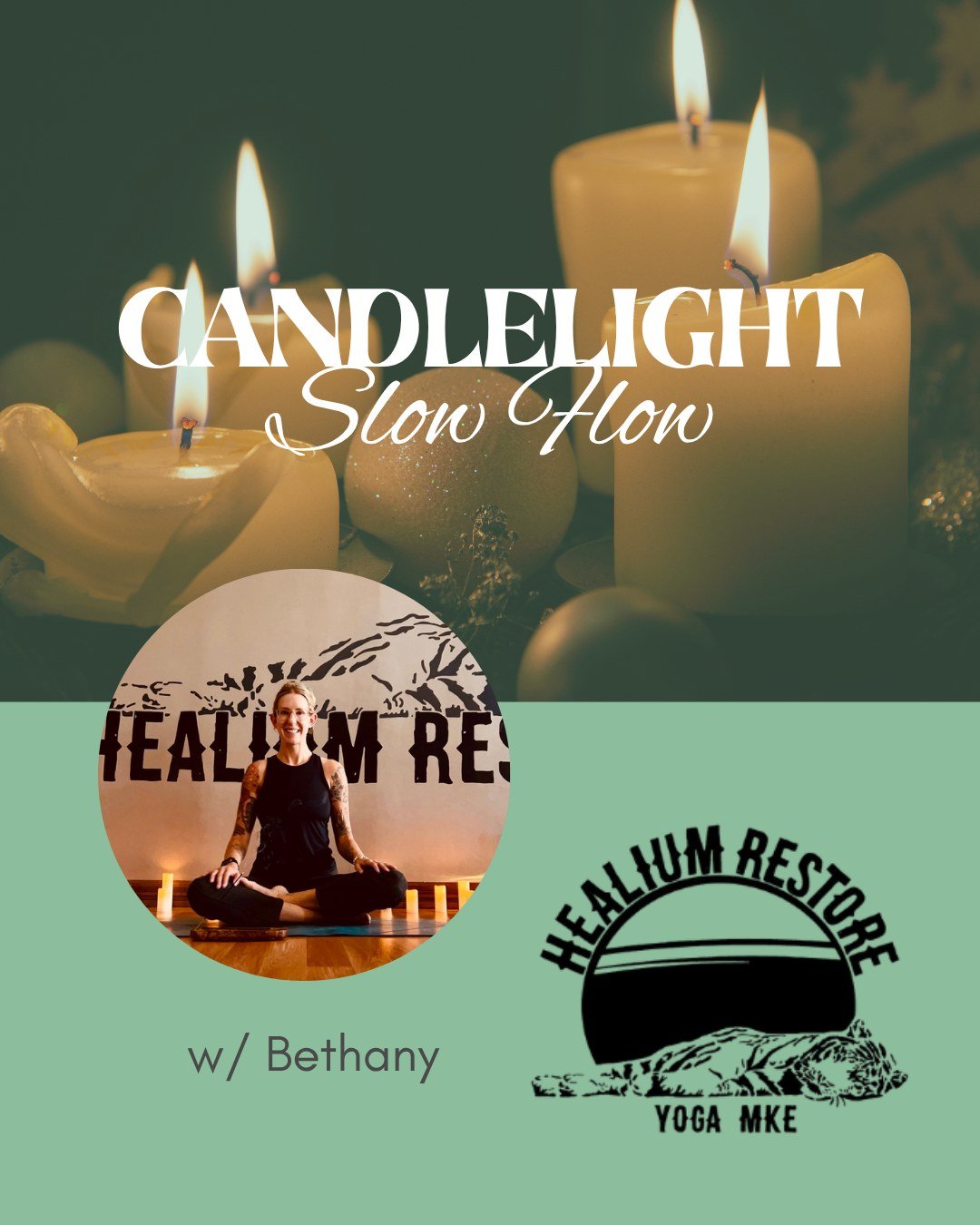 Soften into your Friday night 🕯️

Join Bethany for a candlelight slow flow designed to help you unwind, connect to your breath, and move with intention. Expect a calming, grounding practice that leaves you feeling restored and at ease.

🗓 Friday, A