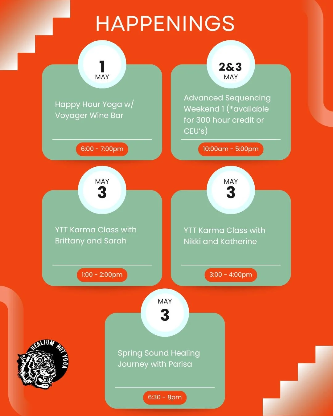 ✨ See what&rsquo;s happening this week in the Healium world ✨

YTT Karma Classes kicking off&mdash;come check out the newest soon-to-be yoga teachers on the block. 

Sign up via MindBody!

 #healiumeverywhere #bayviewwi #milwaukeeyoga #healiumhotyoga