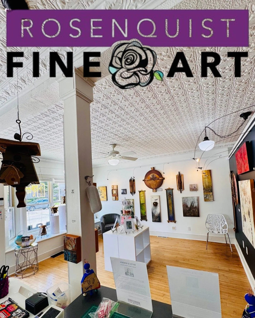 Rosenquist Fine Art Gallery

This week we are happy to feature Rosenquist Fine Art Gallery! Located at 1805 10th Avenue in South Milwaukee, the gallery opened in 2023. Throughout the year it features artwork of owner Shelly Rosenquist and hosts about