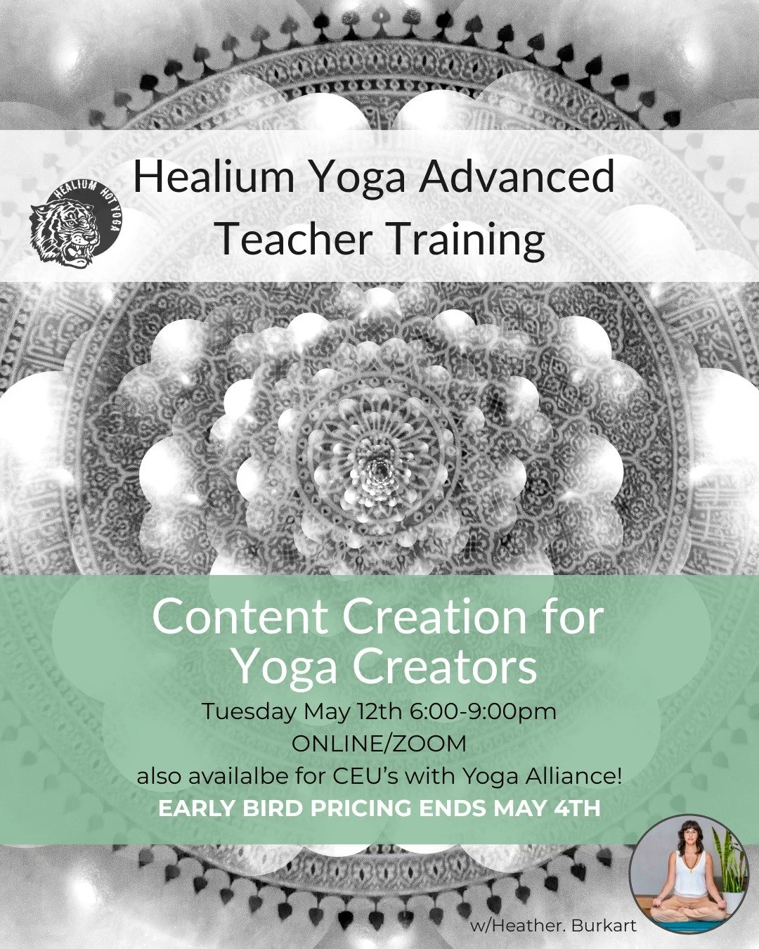 Content Creation for Yoga Creators
Early bird pricing ends May 4th

VIRTUAL/ONLINE CLASS

Join Heather Burkart, eRYT 500, virtually on Z00M on Tuesday May 12th from 6:00-9:00pm for Content Creation for Yoga Creators. Level up with technical skills to