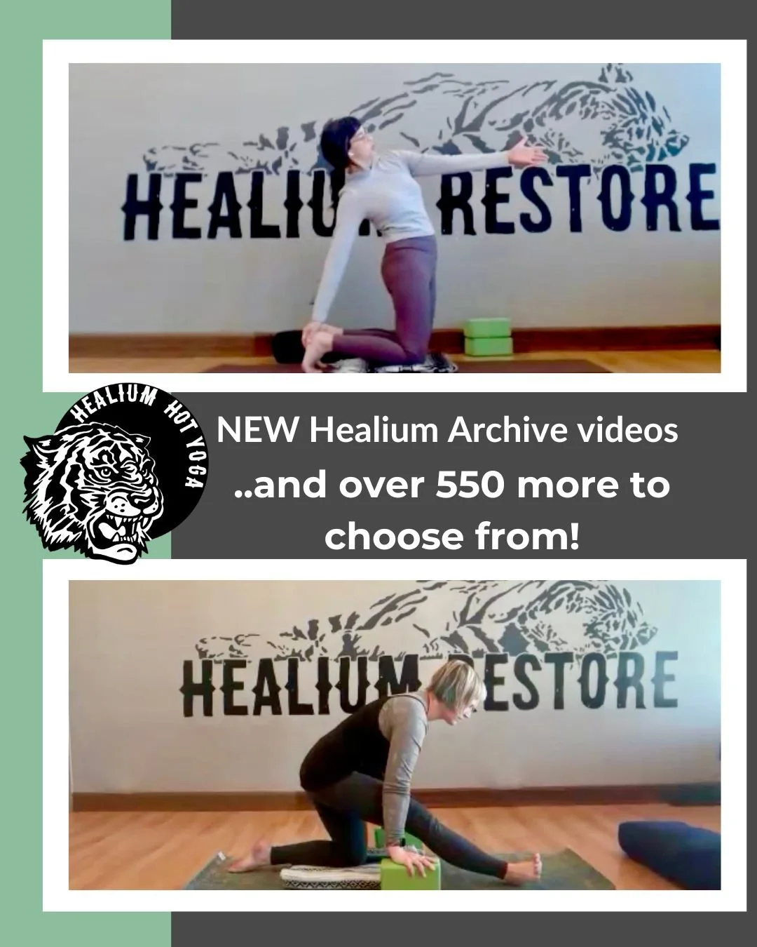 📹NEW Healium Archive videos📹

We&rsquo;ve just added new videos to Healium&rsquo;s Online Archive - 550+ videos and counting!

Join Heather for a 40 minute practice that focuses on shoulders and Becky for a 45 minute gentle slow flow! 

Get unlimit