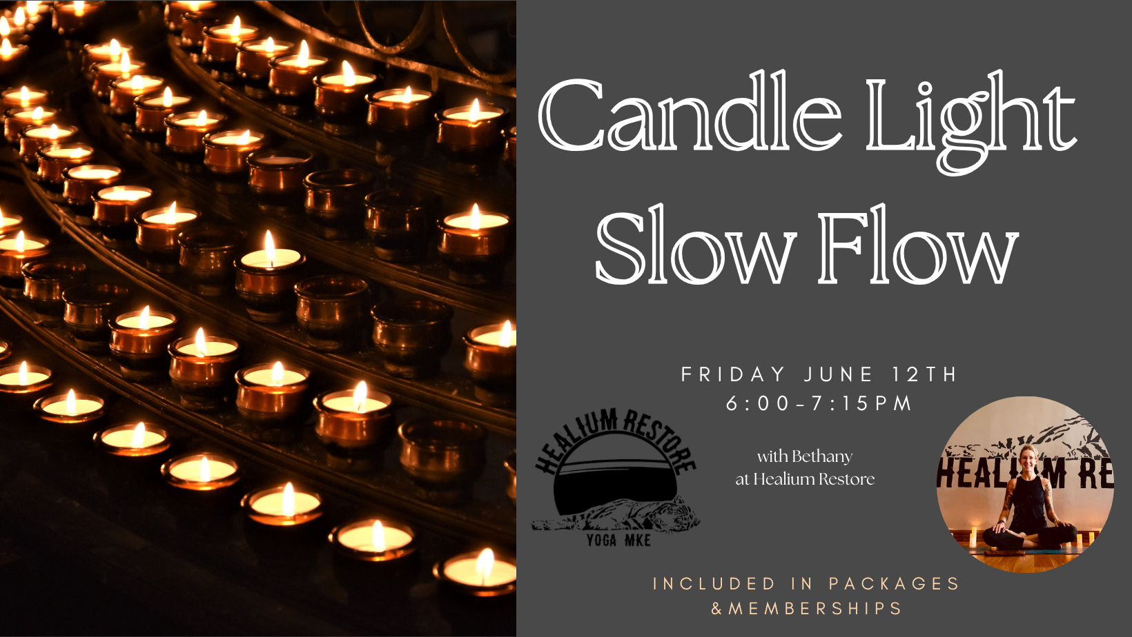 Candle Light Slow Flow w/ Bethany (June) 