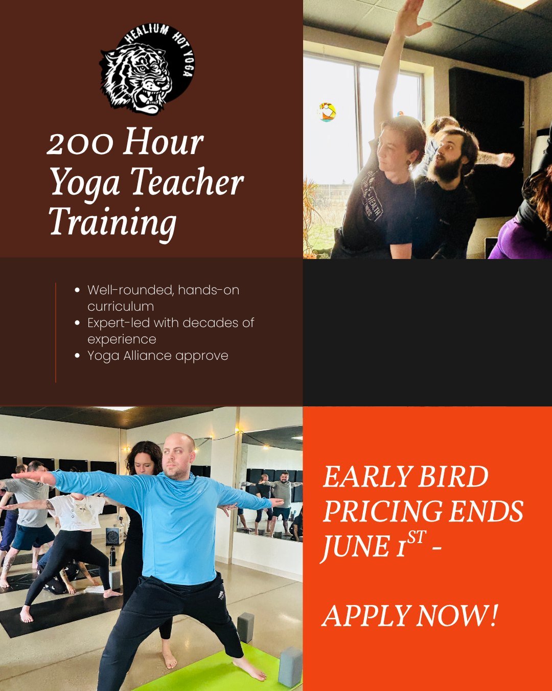 Ready to deepen your practice, expand your knowledge, and step into your voice as a teacher? ✨

Healium&rsquo;s 200 Hour Yoga Teacher Training is a hands-on, community-centered experience designed to transform not only your teaching &mdash; but your 