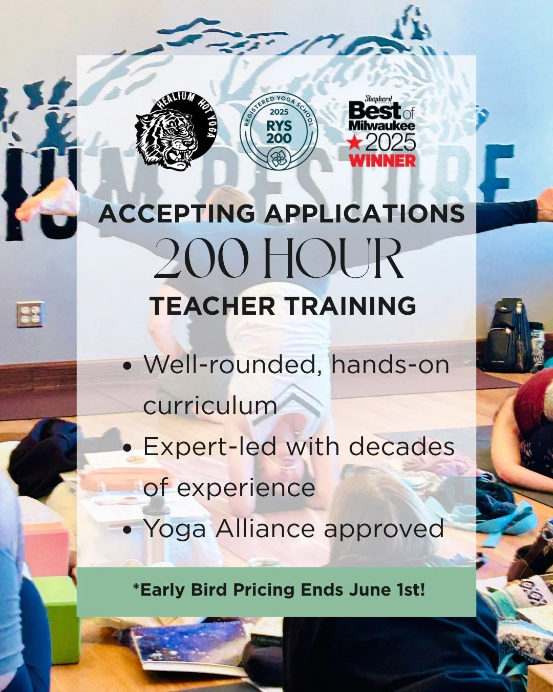 Healium Hot Yoga&rsquo;s 200 Hour Yoga Teacher Training is a hands-on, community-centered experience designed for aspiring teachers and dedicated students alike. Whether your goal is to teach or simply grow your personal practice, this training invit