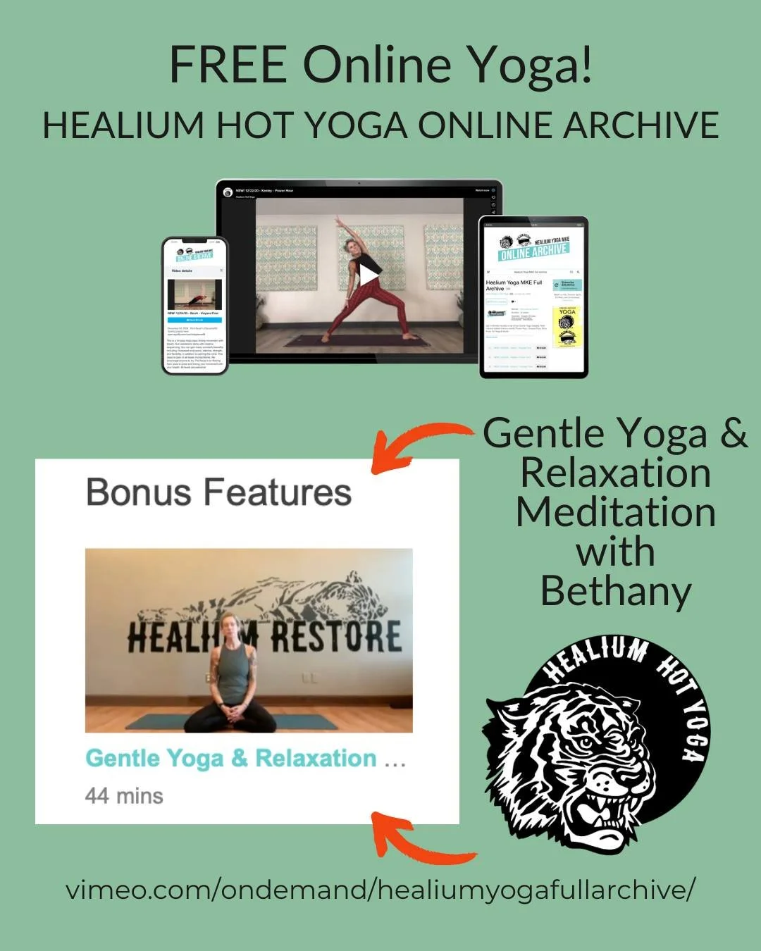 FREE Gentle Yoga + Meditation 

Join Bethany for a FREE 45 minute Gentle Yoga &amp; Relaxation Meditation! If you are interested in diving deeper into meditation, Bethany will be facilitating a Meditation Teacher &amp; Practitioner Training this fall