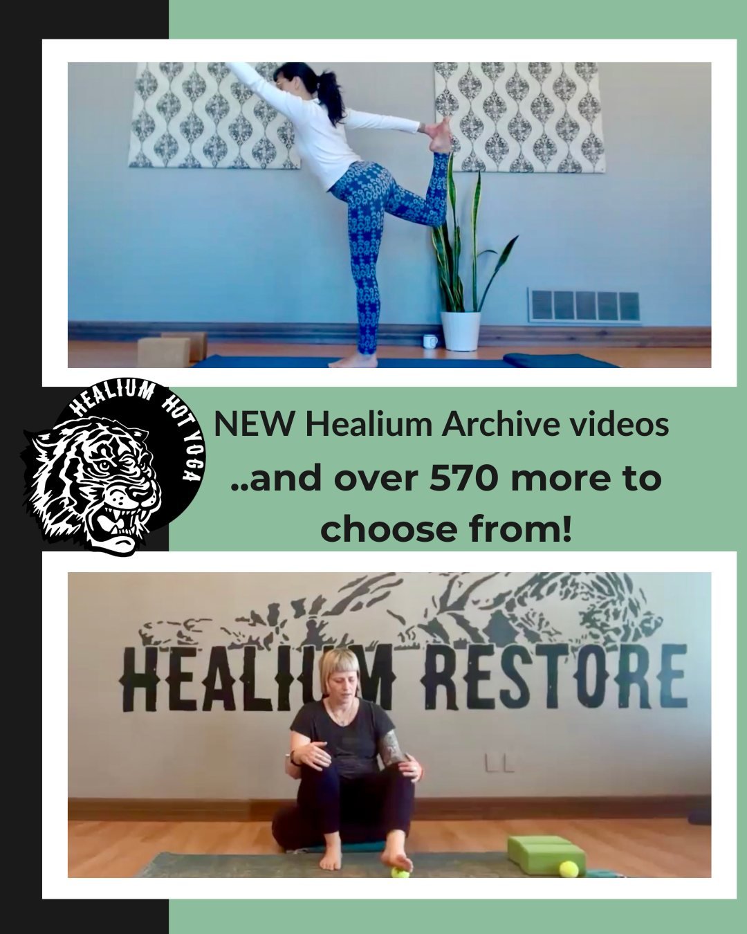 📹NEW Healium Archive videos📹

We&rsquo;ve just added new videos to Healium&rsquo;s Online Archive - 570+ videos and counting!

Join Heather for a 50 minute meditative slow yoga flow and Becky for a 30 minute Yin practice that focuses on feet! 

Get