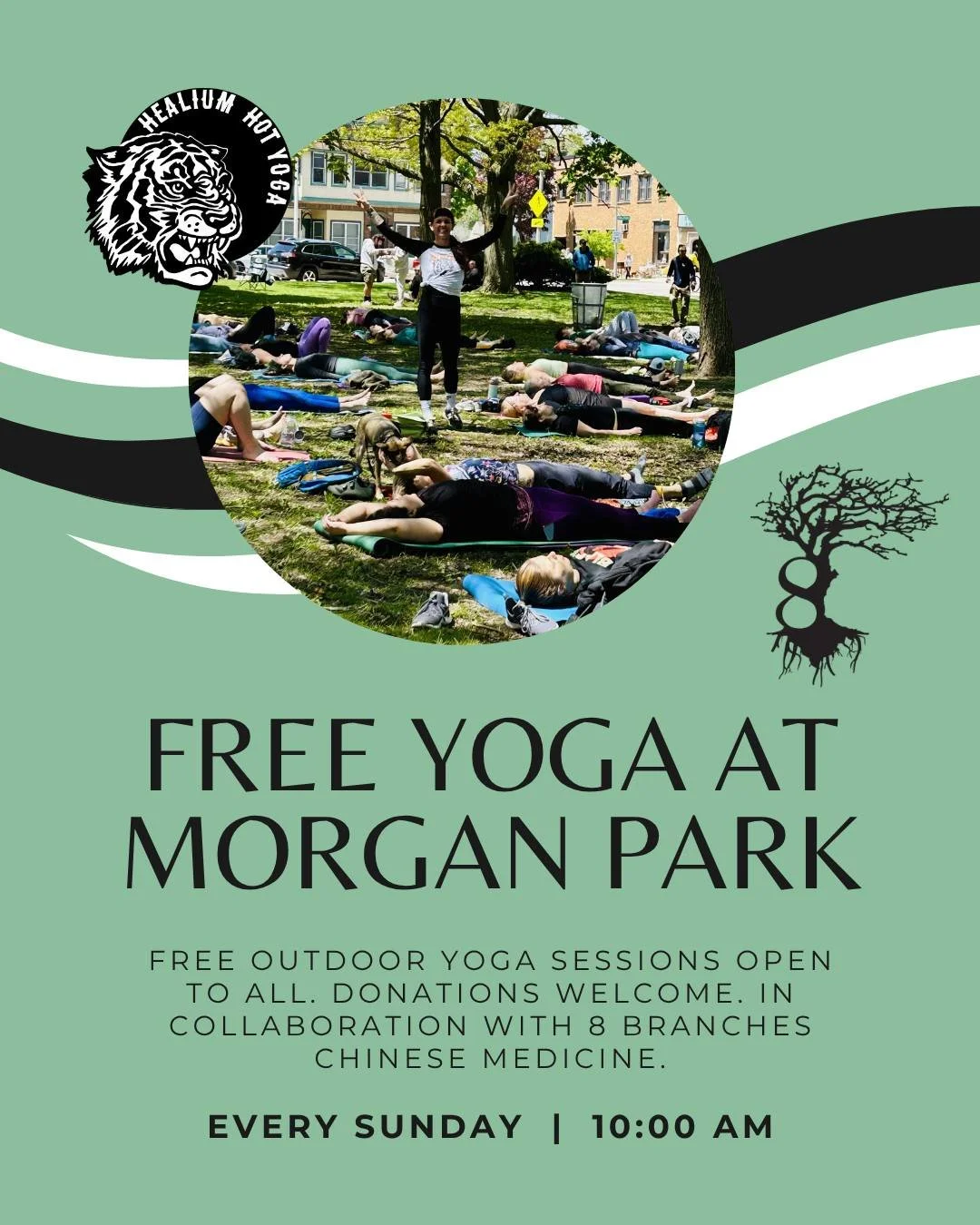 Enjoy yoga in nature!

Join us on Sundays for FREE yoga in Morgan Park at 10am through September 27th. 

See you in the park on your mat 🧘&zwj;♀️✨🍃