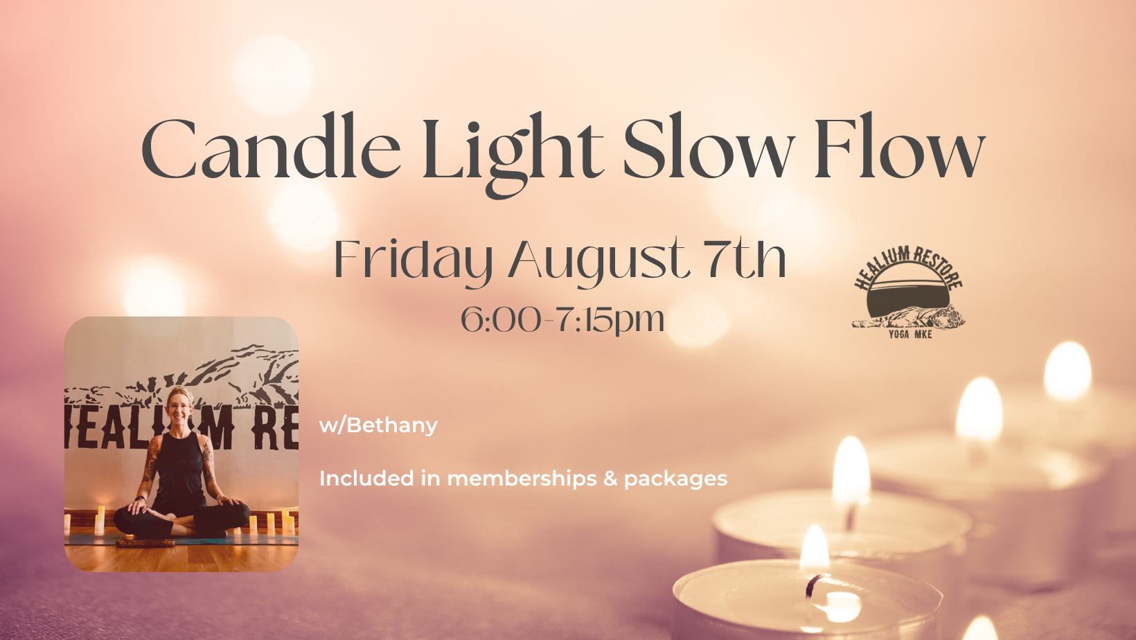 Candle Light Slow Flow w/ Bethany (August) 