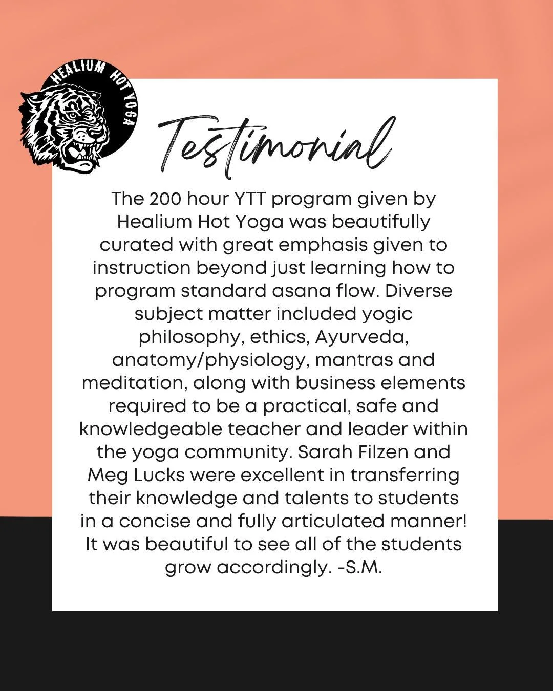 The proof is in the pudding! 

Our past YTT's have loved training with us, this is your sign to sign up for YTT 200 hour this fall and get started on your yoga journey. 🖤

 #bayview #healiumeverywhere #healiumytt #YogaTeacherTraining #YogaCommunity 