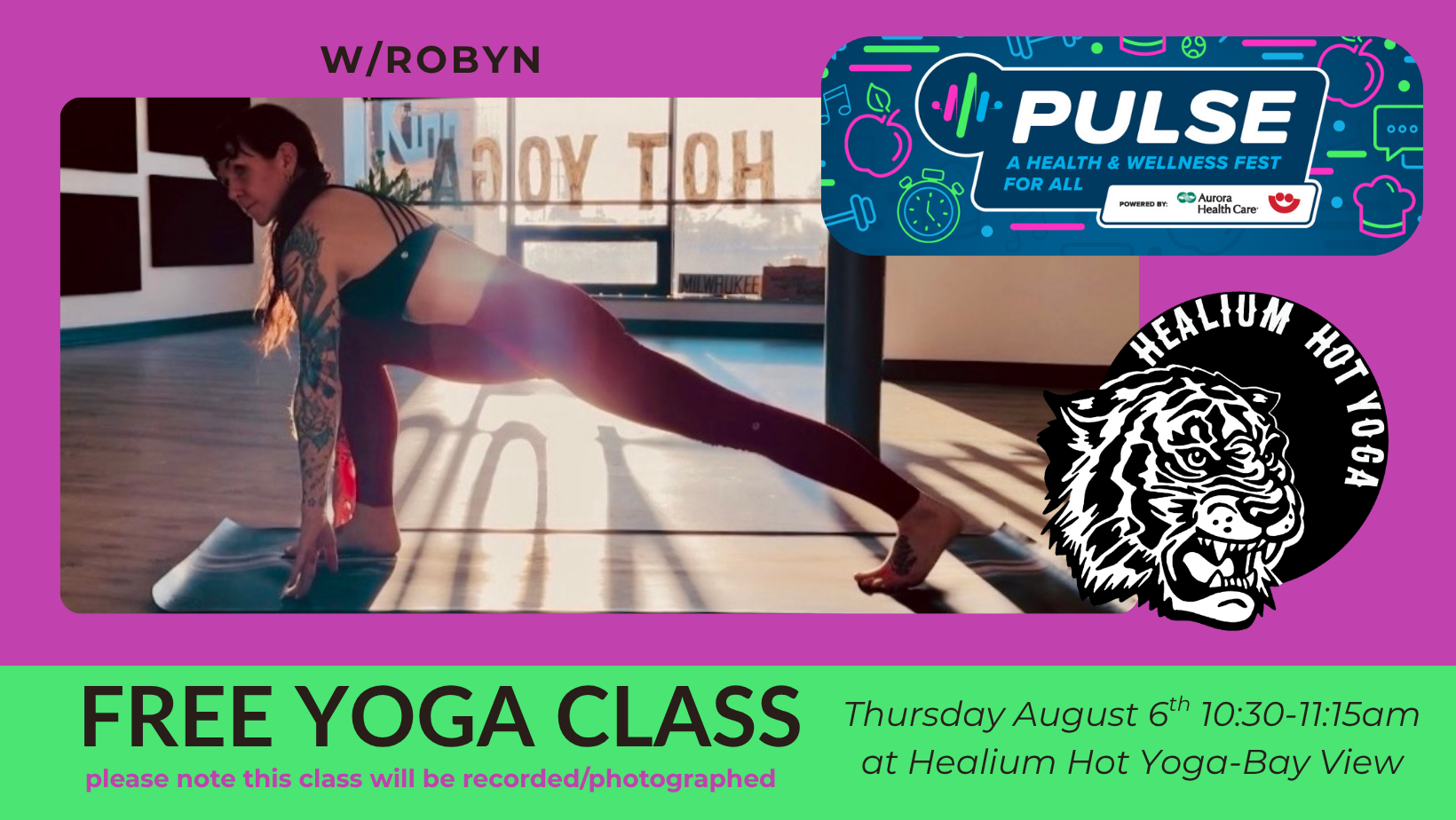 Free PULSE Gently Heated Vinyasa w/Robyn