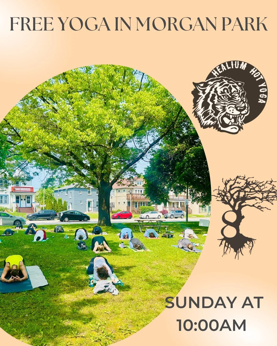 Free Yoga in Morgan Park
This Sunday! 

Join Healium in partnership with 8 Branches Chinese Medicine and Milwaukee County Parks for FREE yoga in Morgan Park! Sunday at 10:00am - bring your own mat and water bottle and practice in the beautiful outdoo