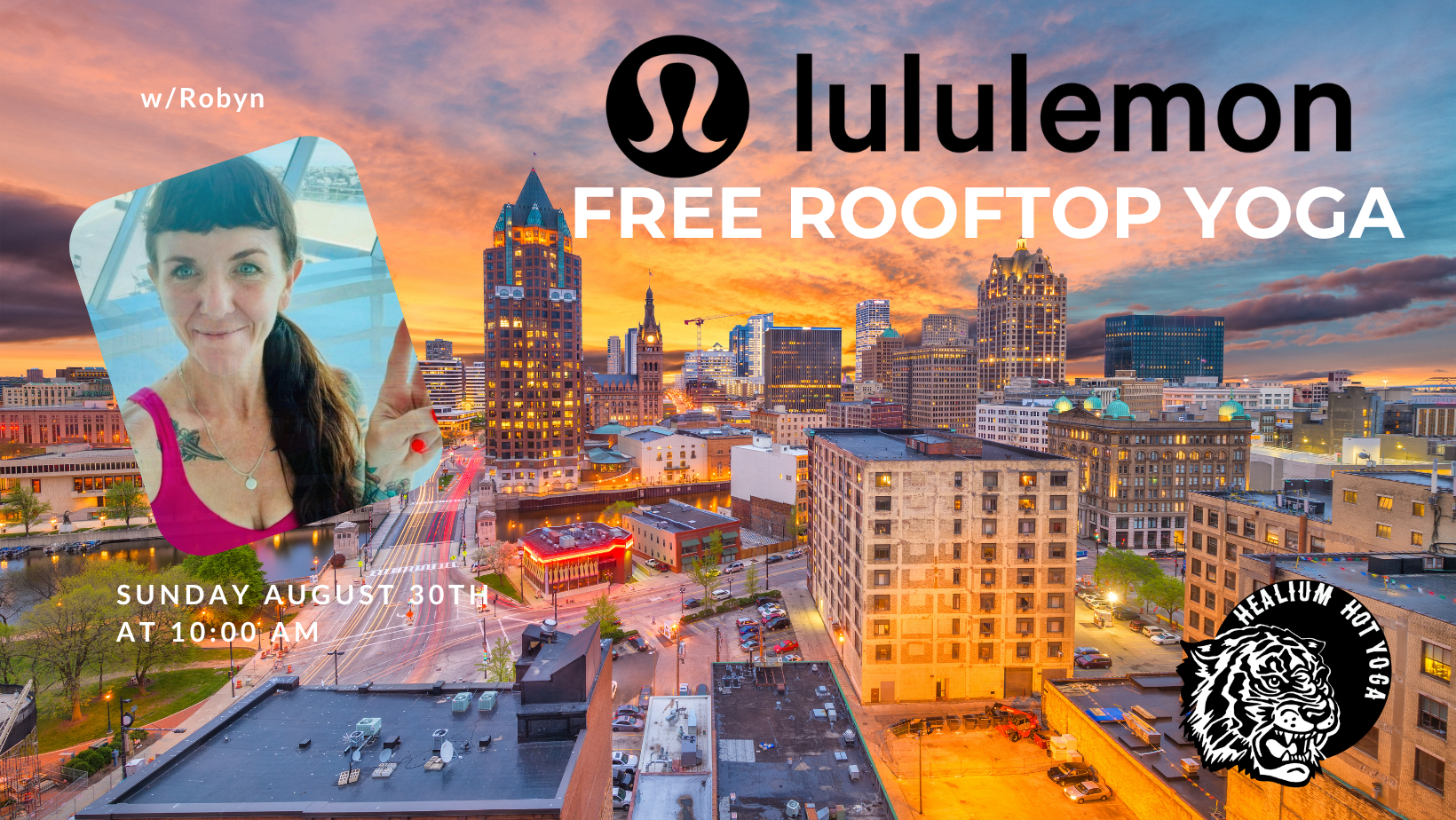 FREE Rooftop yoga at Lululemon w/Robyn