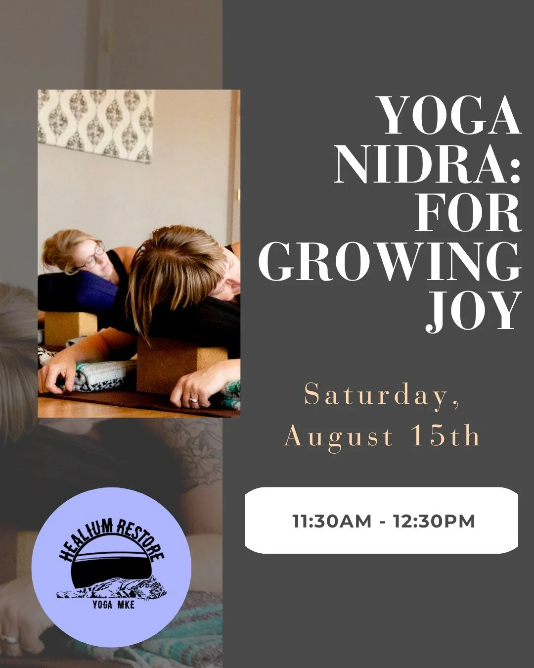 What is Joy? What does it mean to be us? 

Mark your calendars and come figure it out with Becky for a Yoga Nidra for Growing Joy next Friday at Healium Restore. 😁

Included in packages &amp; memberships. 

 #healiumeverywhere #healiumrestore #Heali