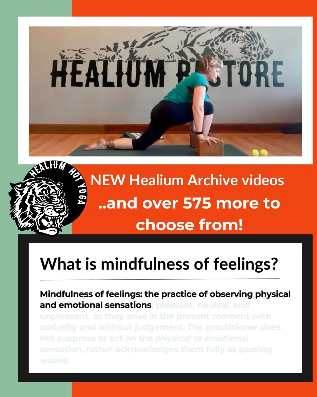 📹NEW Healium Archive videos📹

We&rsquo;ve just added new videos to Healium&rsquo;s Online Archive - 575+ videos and counting!

Join Becky for a 45 minute Slow Flow and Bethany for Part 2 of the Foundations of Mindfulness series! 

Get unlimited acc