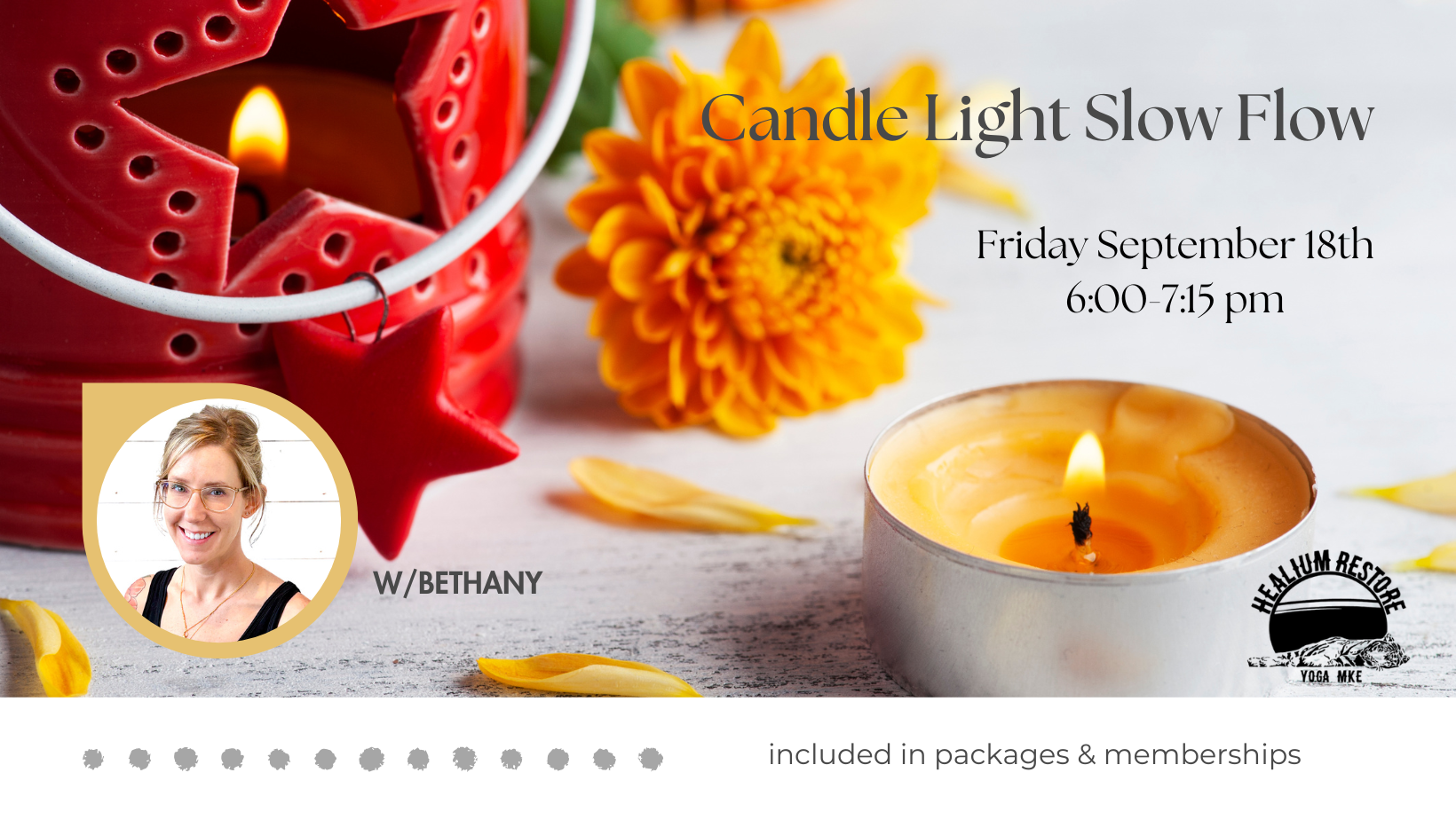 Candle Light Slow Flow w/ Bethany (September) 