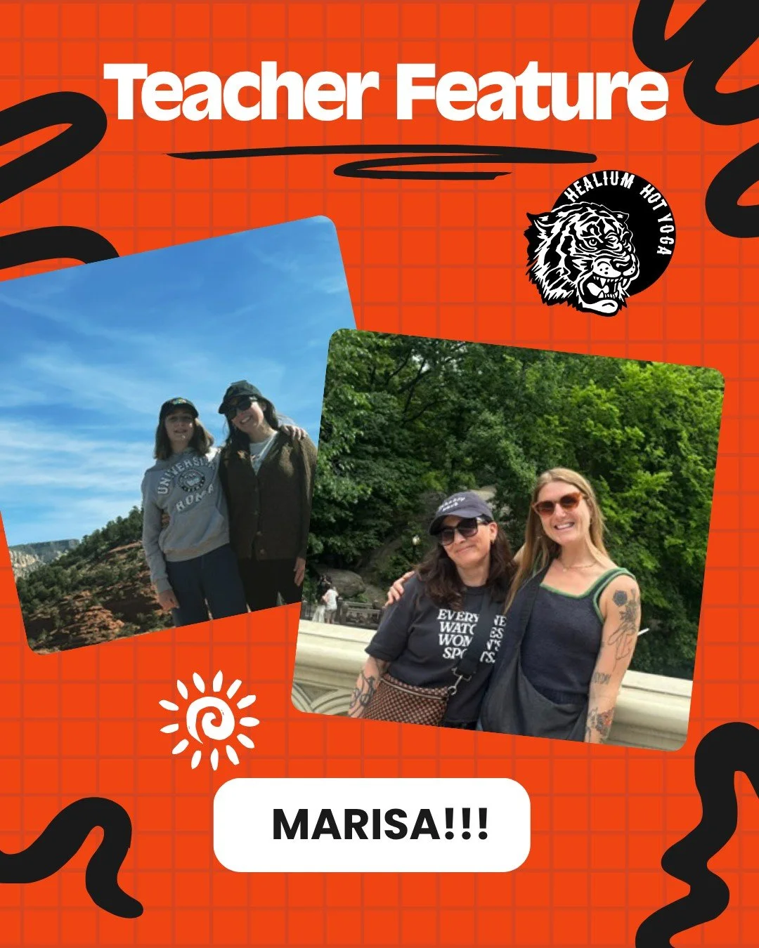 ✨ TEACHER FEATURE: MARISA ✨Get to know more about her below ⬇⬇⬇

Q: What inspired you to start practicing yoga, and what made you decide to teach?
A: I originally started practicing to complement running and turn my brain off. I took teacher training