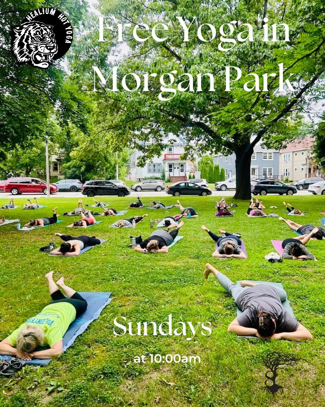 Free Yoga in Morgan Park
Sunday mornings 
 
Join Healium in partnership with 8 Branches Chinese Medicine and Milwaukee County Parks for FREE yoga in Morgan Park! Sunday at 10:00am - bring your own mat and water bottle and practice in the beautiful ou