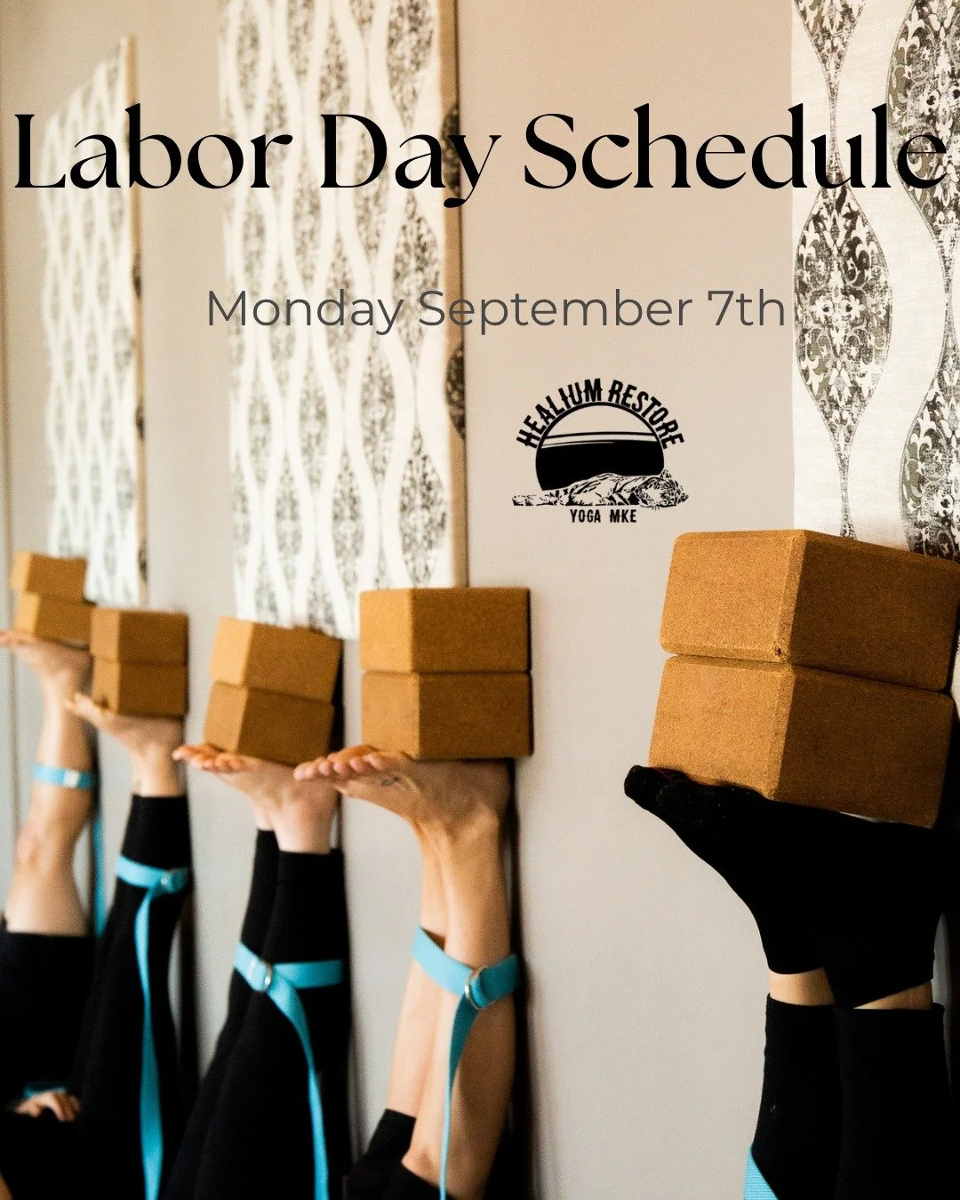 Labor Day at Healium Restore

Join Bethany for a special 10:00 am Yin class on Monday September 7th.
All other classes at Restore are canceled for the holiday.

Register: link in profile