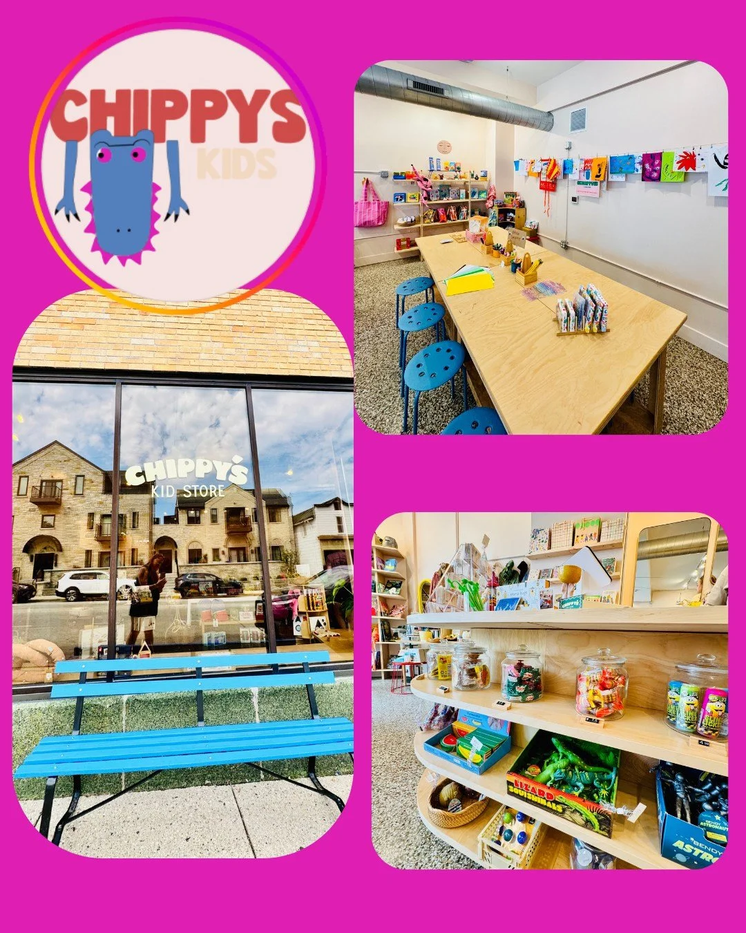 Chippy&rsquo;s 
Kids Toy &amp; Gift Shop

This week we&rsquo;re happy to welcome Chippy&rsquo;s to the Bay View neighborhood! The &ldquo;analog&rdquo; kids toy and gift shop opened 2 weeks ago across from Healium, at 2481 S. KK Ave, nestled between E