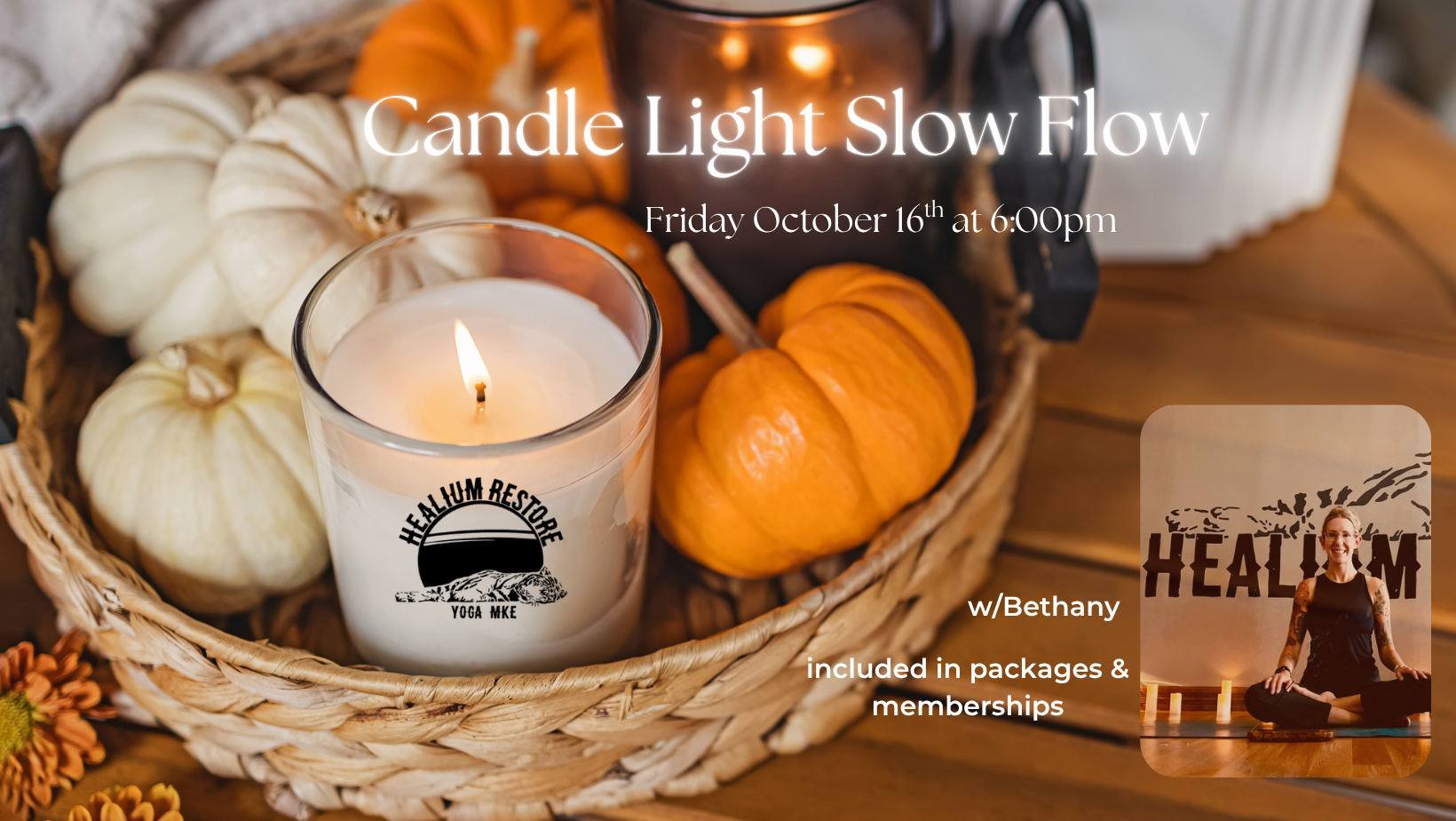 Candle Light Slow Flow w/ Bethany (October) 