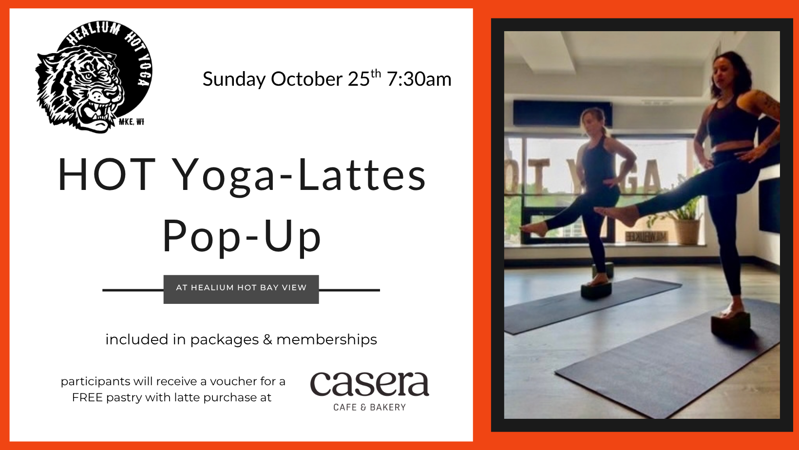 HOT Yoga-lattes Pop-Up w/Kiera (late-October) 