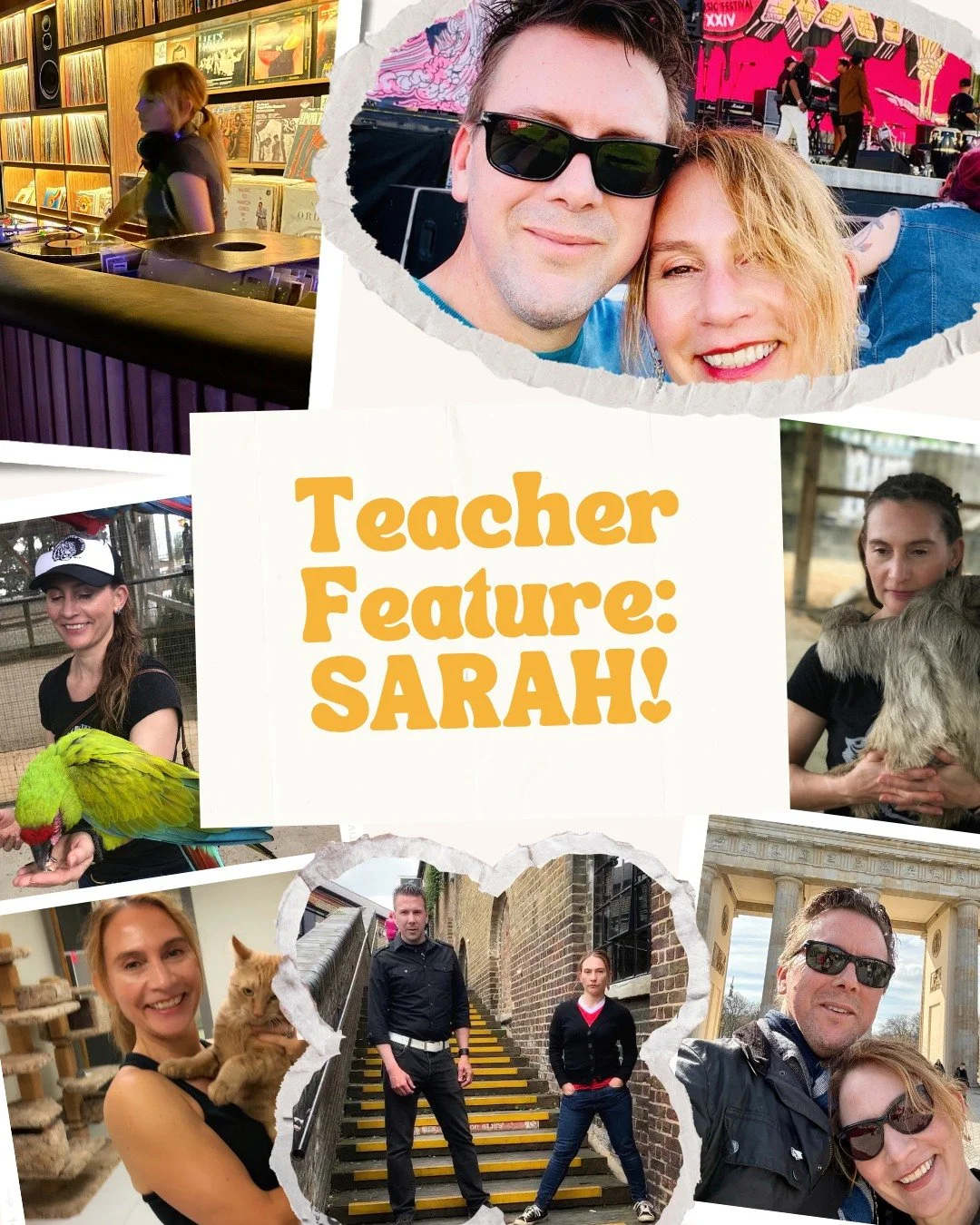 ✨TEACHER FEATURE: SARAH✨

We all know and love Sarah but let's get to know her a little better ⬇⬇⬇

What inspired you to start practicing yoga, and what made you decide to teach?
I was introduced to yoga back in the 70's as a kid when my mom would do