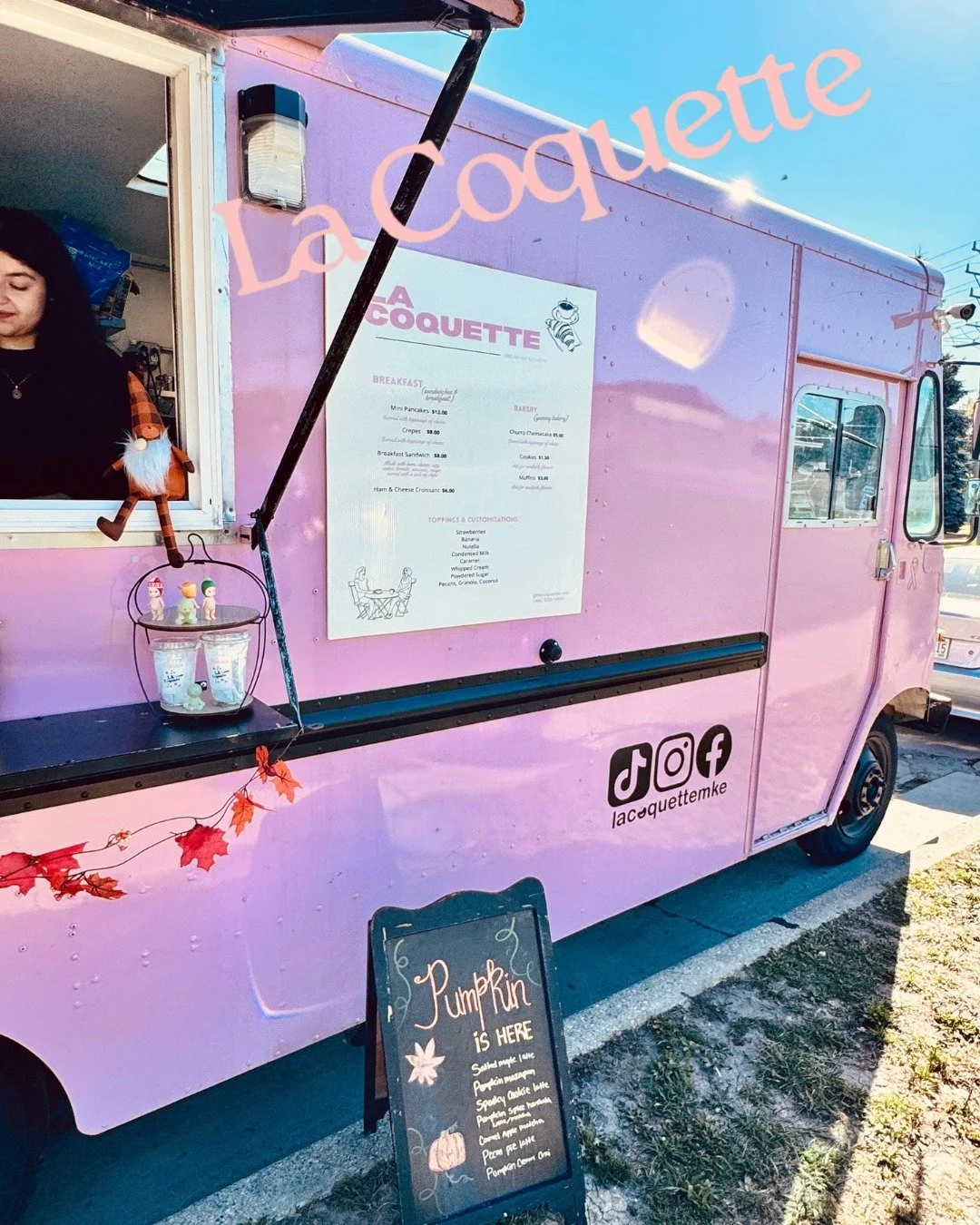 La Coquette

This week we&rsquo;re getting cozy with La Coquette! This Hispanic and woman-owned coffee truck just celebrated their one-year anniversary! Their menu rotates with the season. For the Fall you can find specialty drinks like Salted Maple 