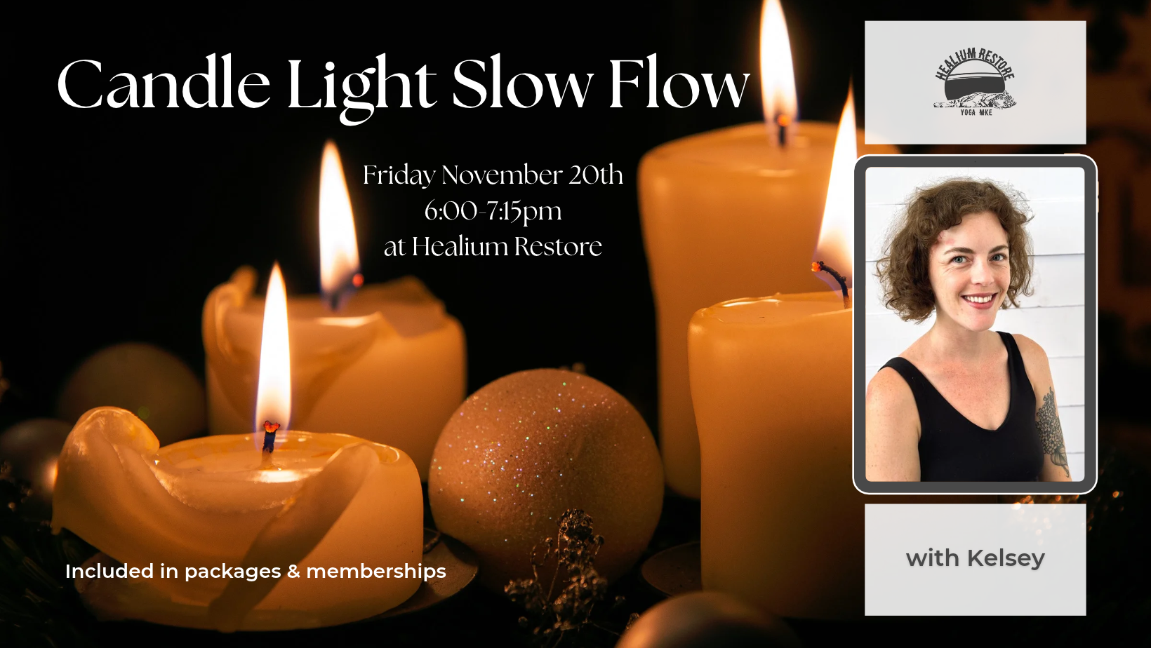 Candle Light Slow Flow w/ Kelsey (November) 