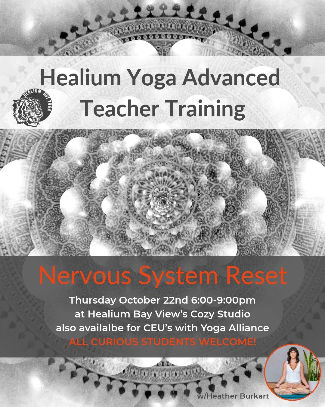 Nervous System Reset
Thursday at the Cozy Studio

Join Heather Burkart, eRYT500 on Thursday October 22nd from 6:00-9:00pm at Healium Hot Yoga-Bay View&rsquo;s Cozy Studio for Nervous System Reset.

Modern life often leaves us feeling overstimulated, 