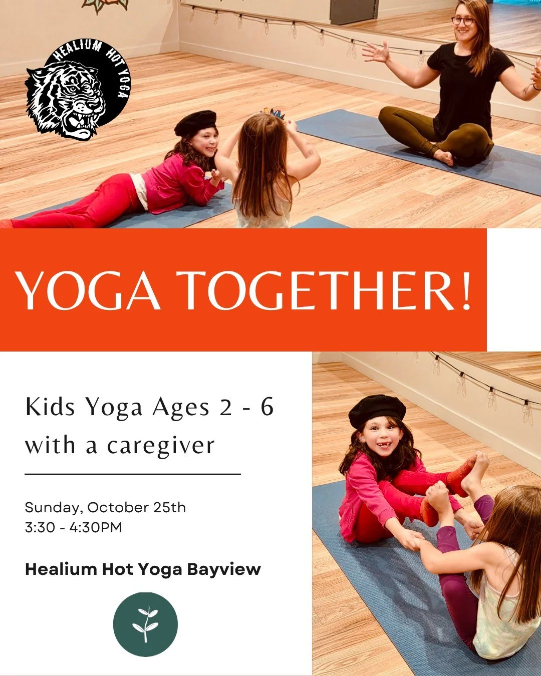 Join Holly from Cultivate Yoga MKE in this class designed for little ones ages 2 to 6 and their caregiver! 👯&zwj;♀️

 #bestofmilwaukee2026 #healiumhotyoga #milwaukeeyoga #healiumeverywhere #yogacommunity