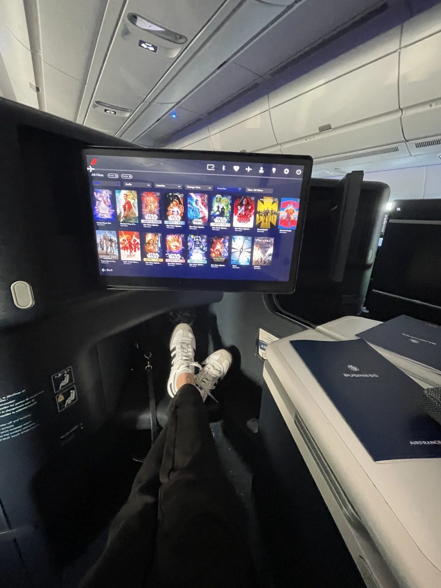 best seats on Air France business class to europe