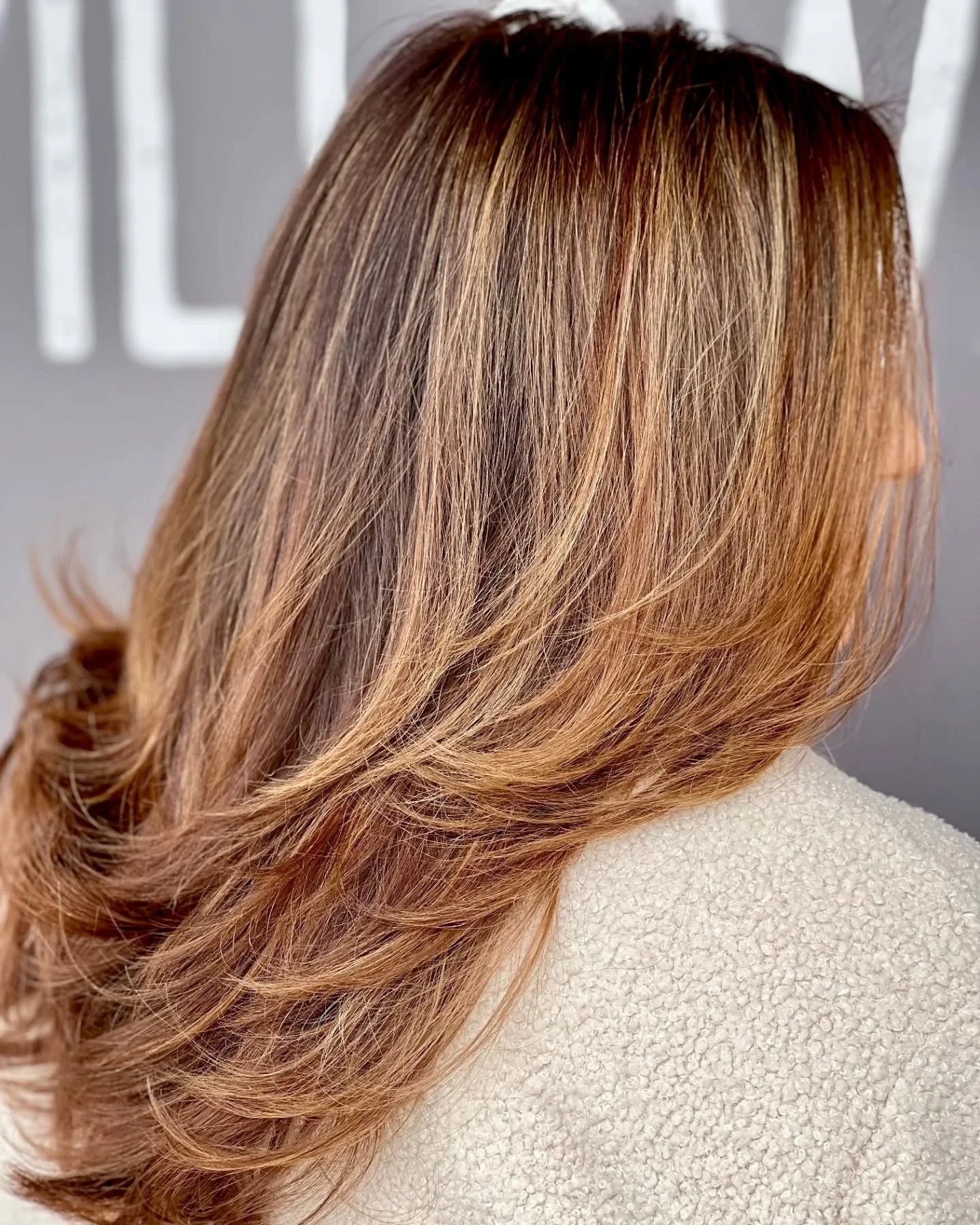 Lovely layers and subtle color dimension 😍 
#WillowAshSalon #LayeredHaircut #Aveda