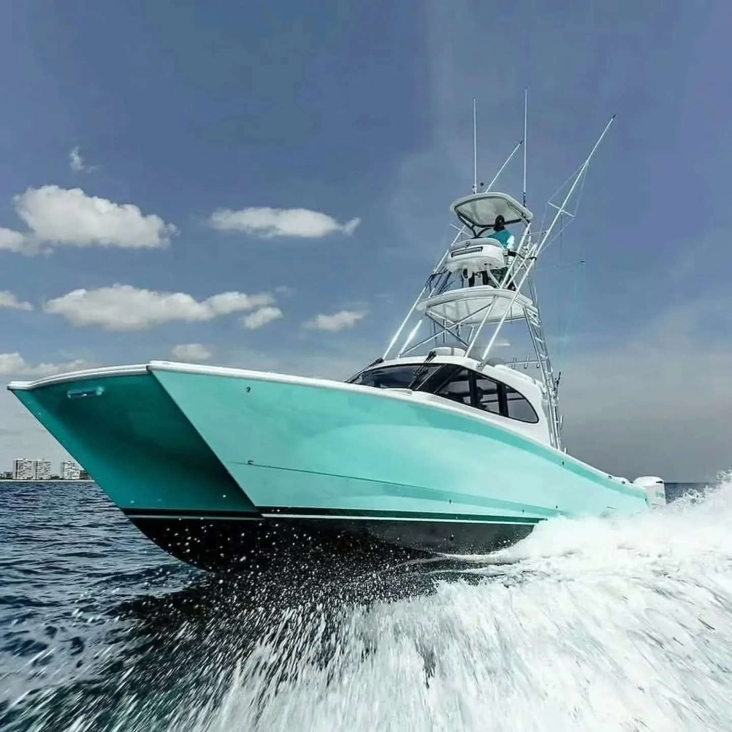 A true work of art thought up by Jimmy Buffett, this 42' Freeman with a custom Merritt-built house is unlike any other boat on the water today.🏝🏝🏝 

We may have lost Jimmy but his unique aspect of boating and passion for the water is something we 
