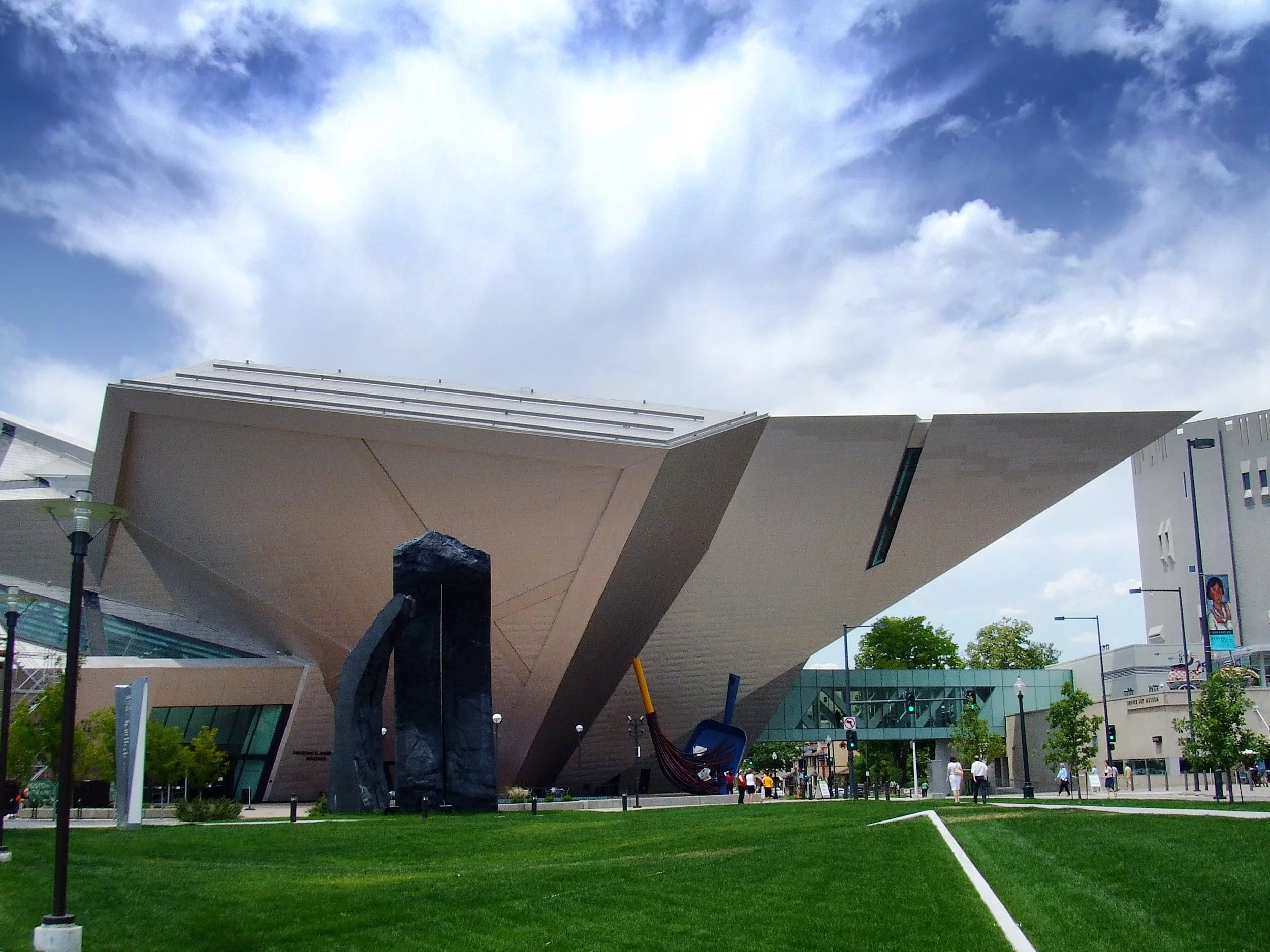 The angular and metallic Frederic C. Hamilton building. Drives & Detours Denver top attractions