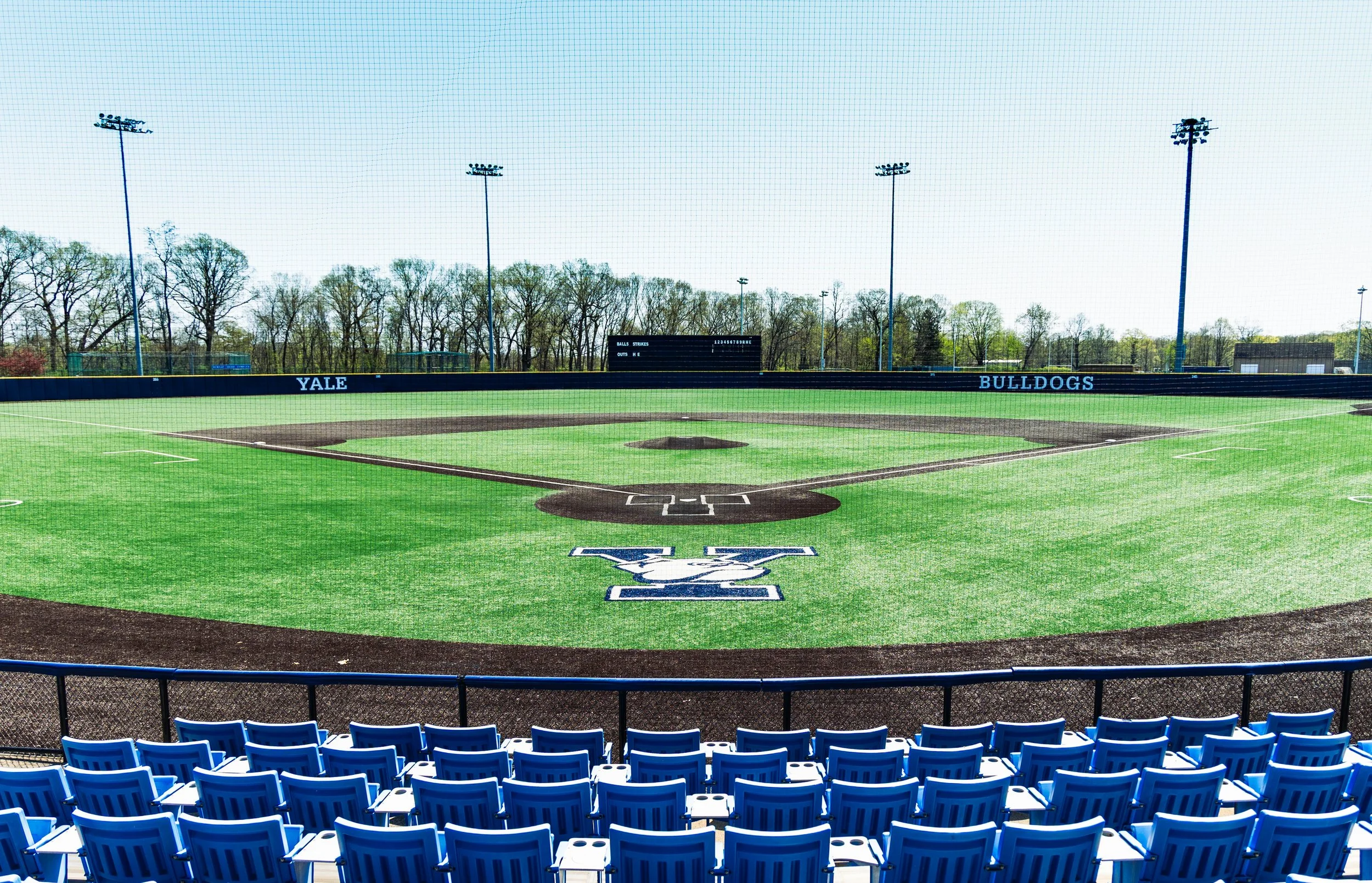 The baseball field at Yale University. Drives & Detours Yale Campus Tour
