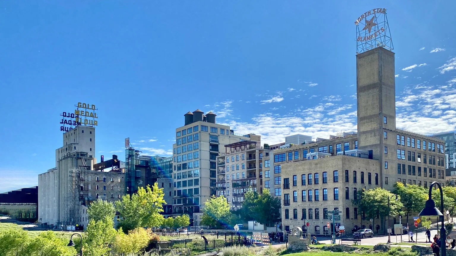 Mill City, Minneapolis, is full of old ruined and restored factories