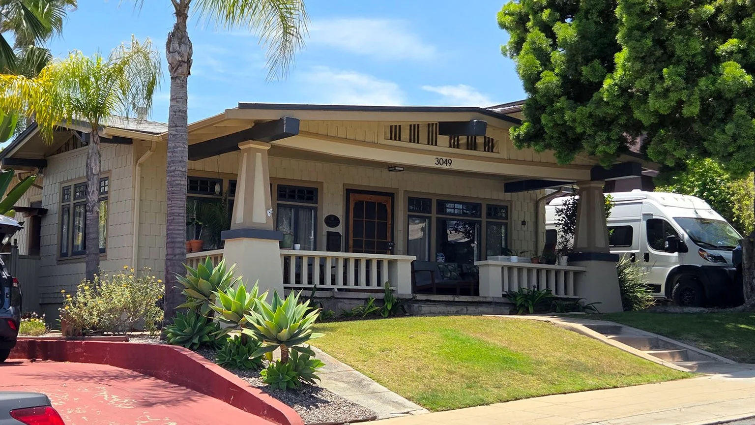 The Casper Kundert / Dryden Spec House #1 in North Park, San Diego