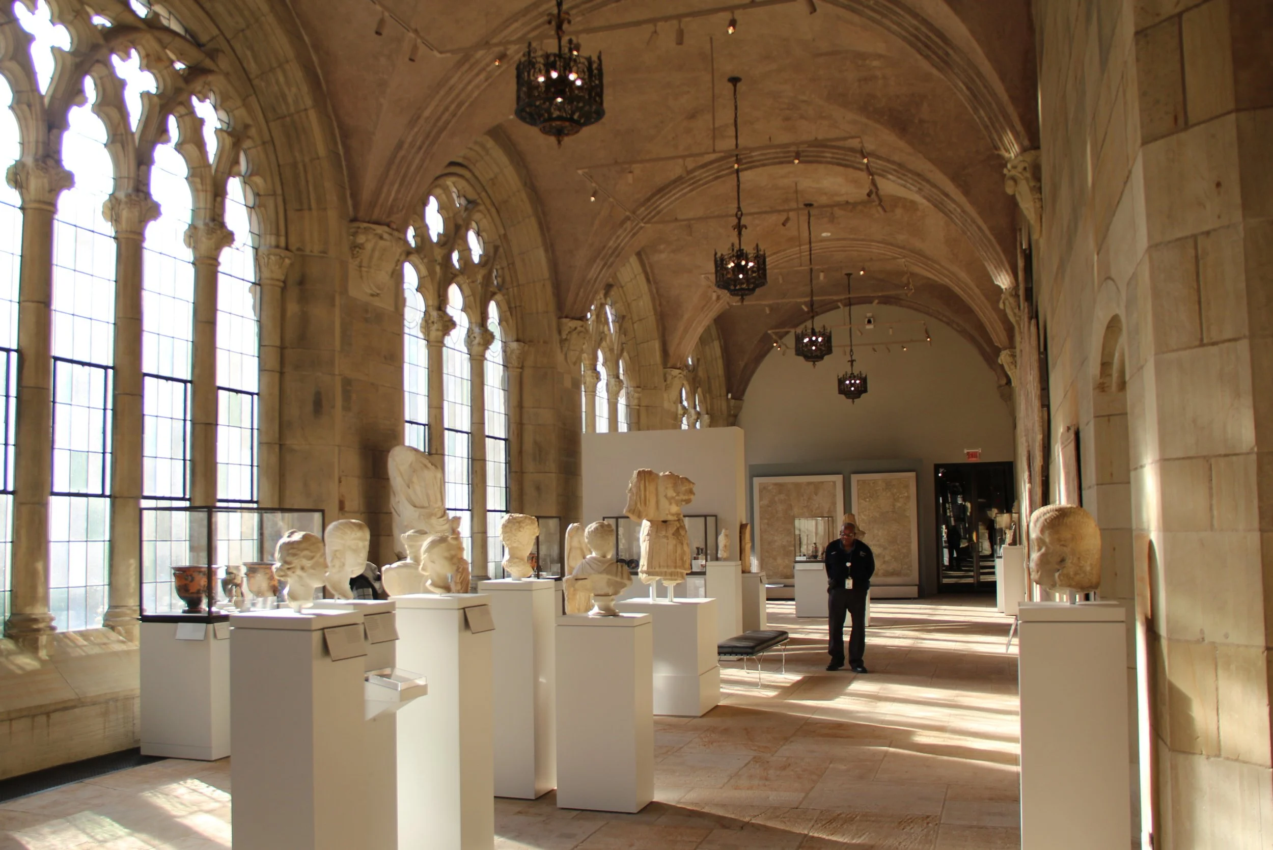 Sculptures fill an exhibition space under the eaves of the Yale University Art Gallery. Drives & Detours things to do in New Haven CT