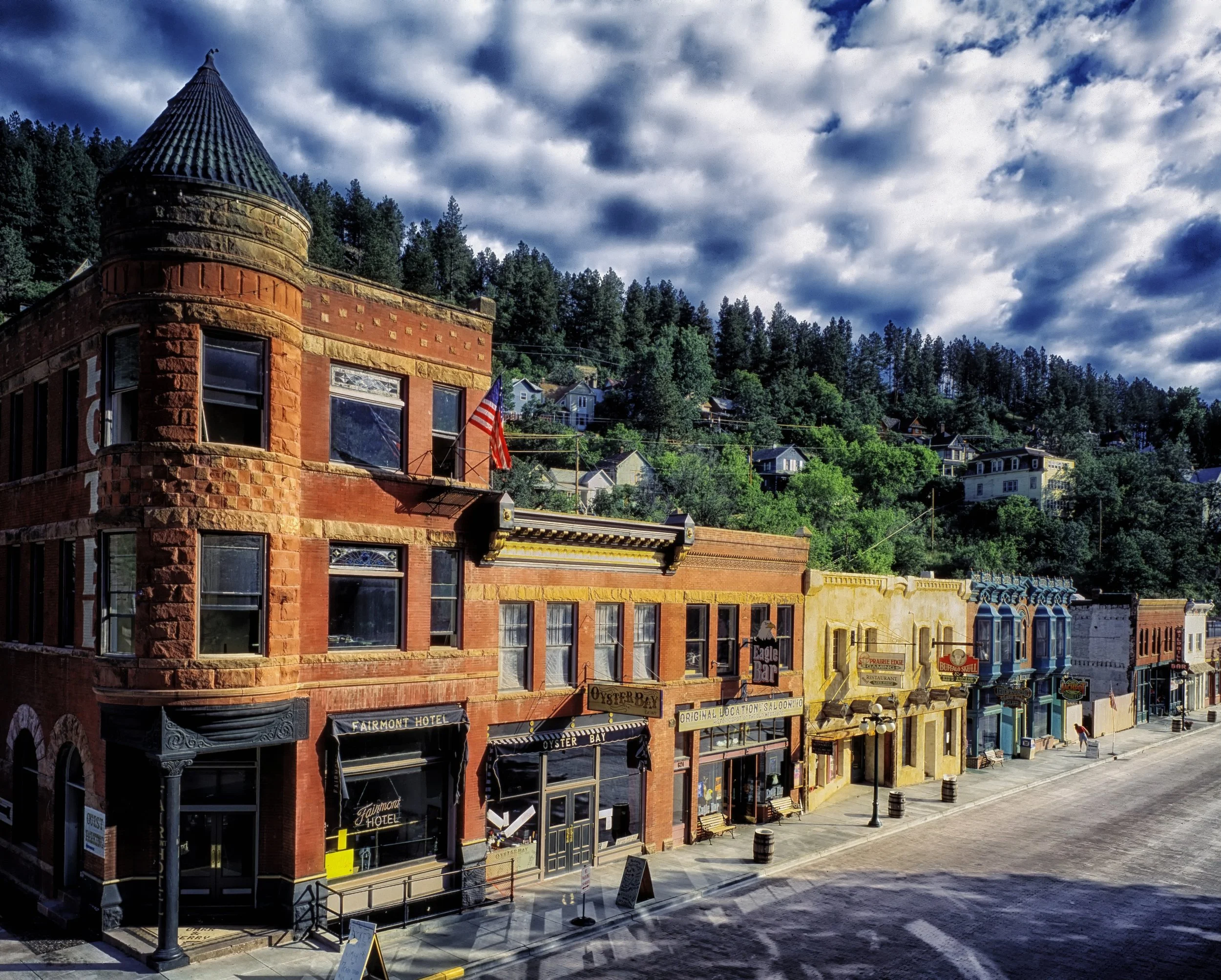 The historic Main Street of Deadwood, South Dakota