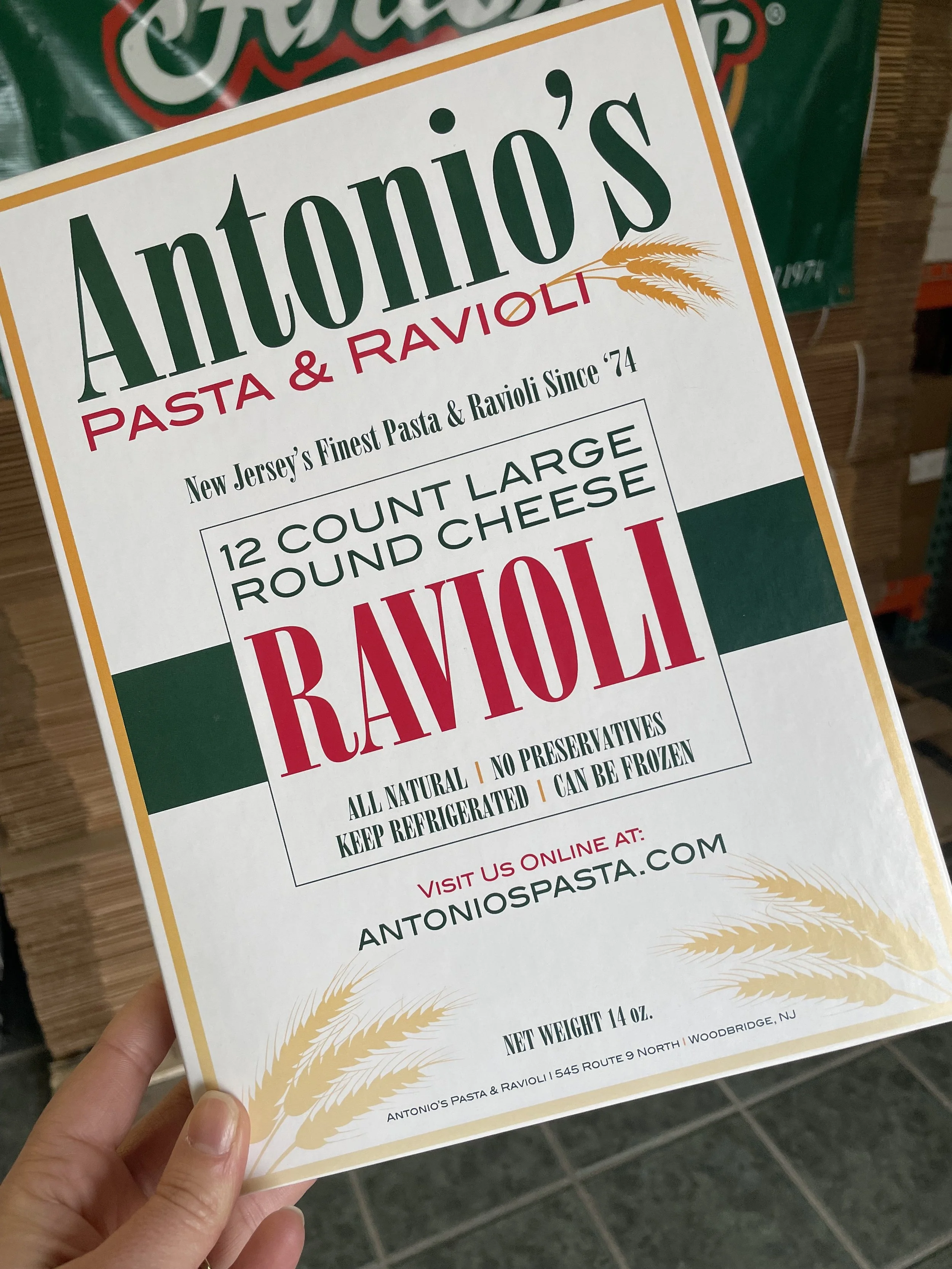 Updated Logo and Box for Cheese Ravioli