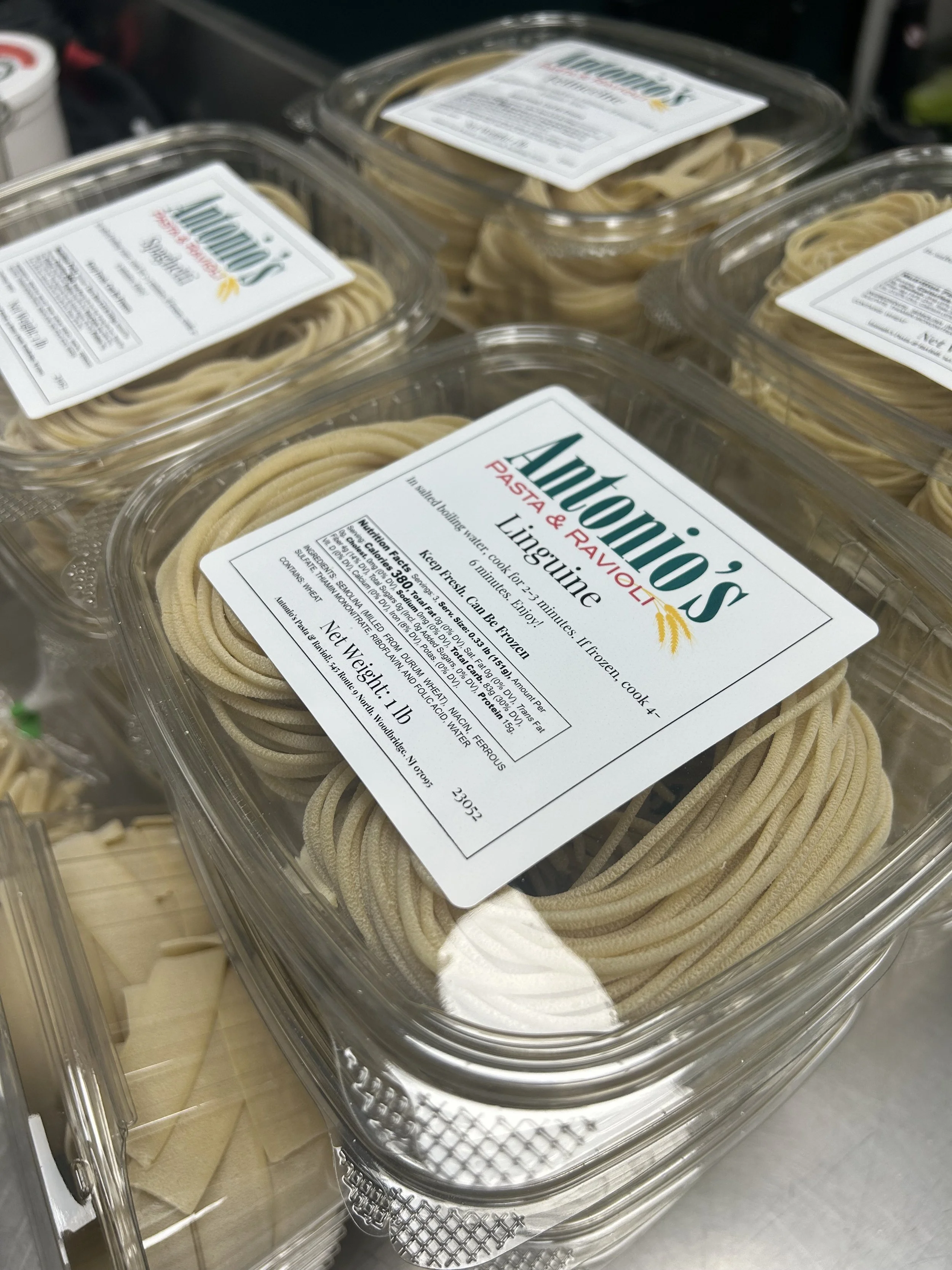 Fresh Semolina Pasta with Updated Labels