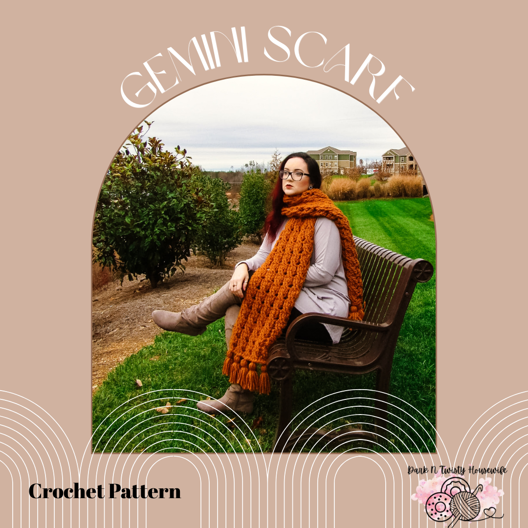 Gemini Cable Scarf Crochet Pattern