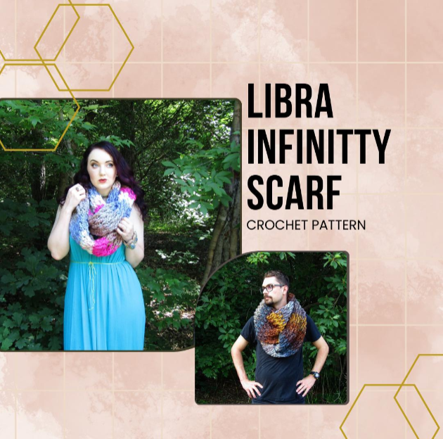 Libra Infinity Scarf Crochet Pattern