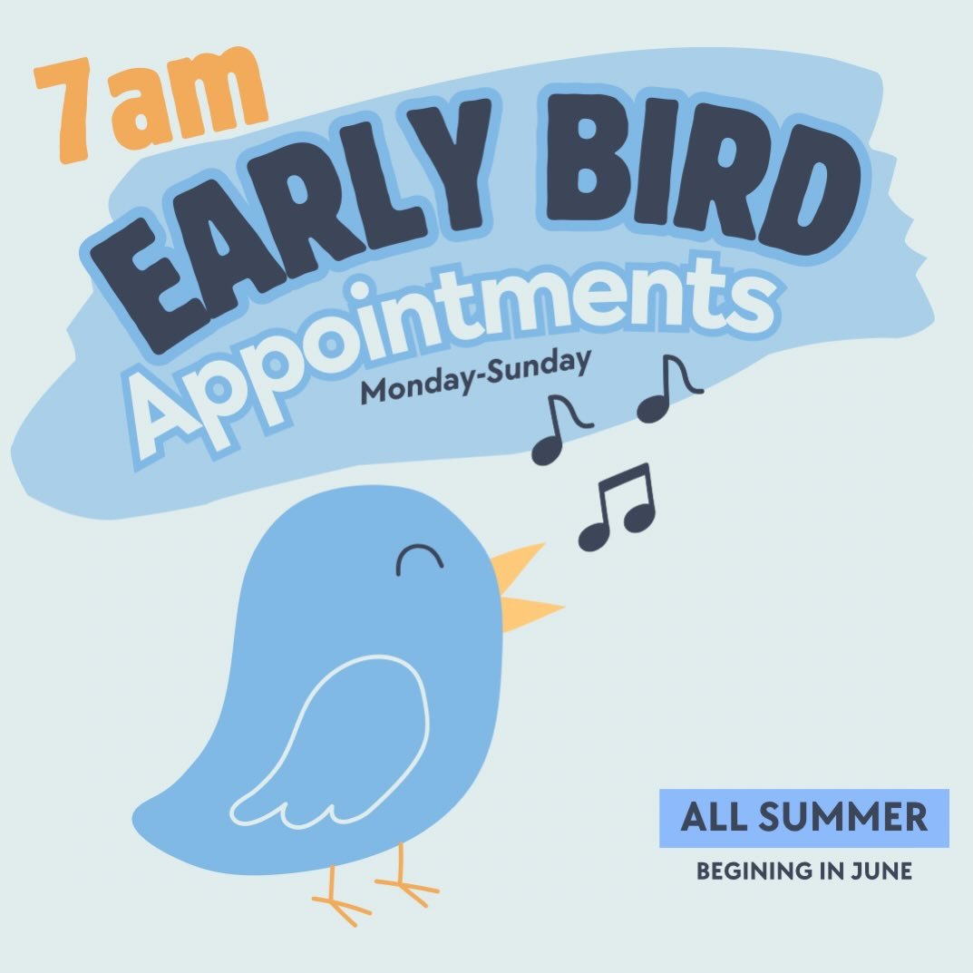 We are super excited for summer 2026!!!! Our schedule is now open early beginning at 7am to accommodate our early risers.
